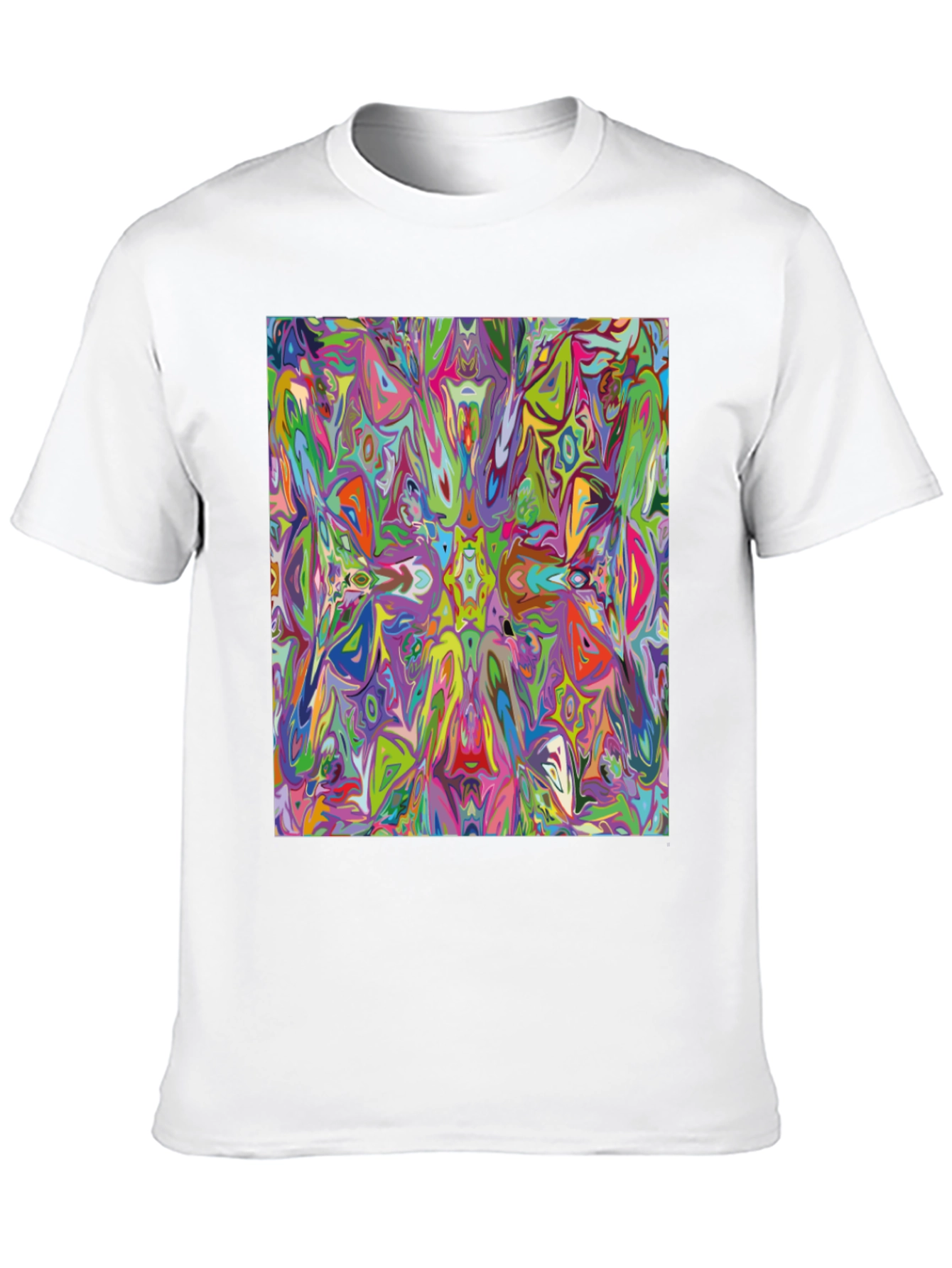 Psychedelic Art Graphic Black T-Shirt