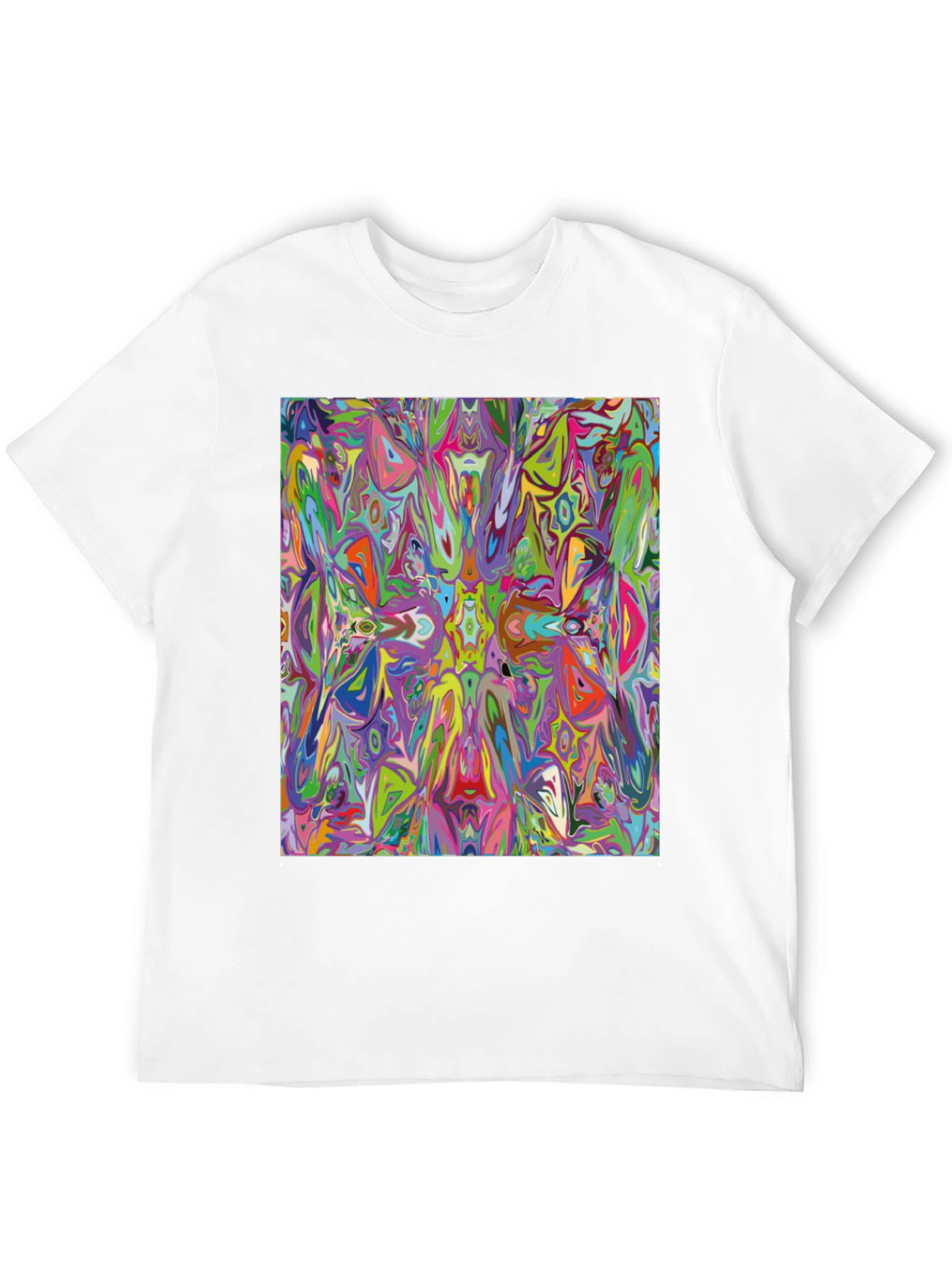 Psychedelic Art Graphic Black T-Shirt