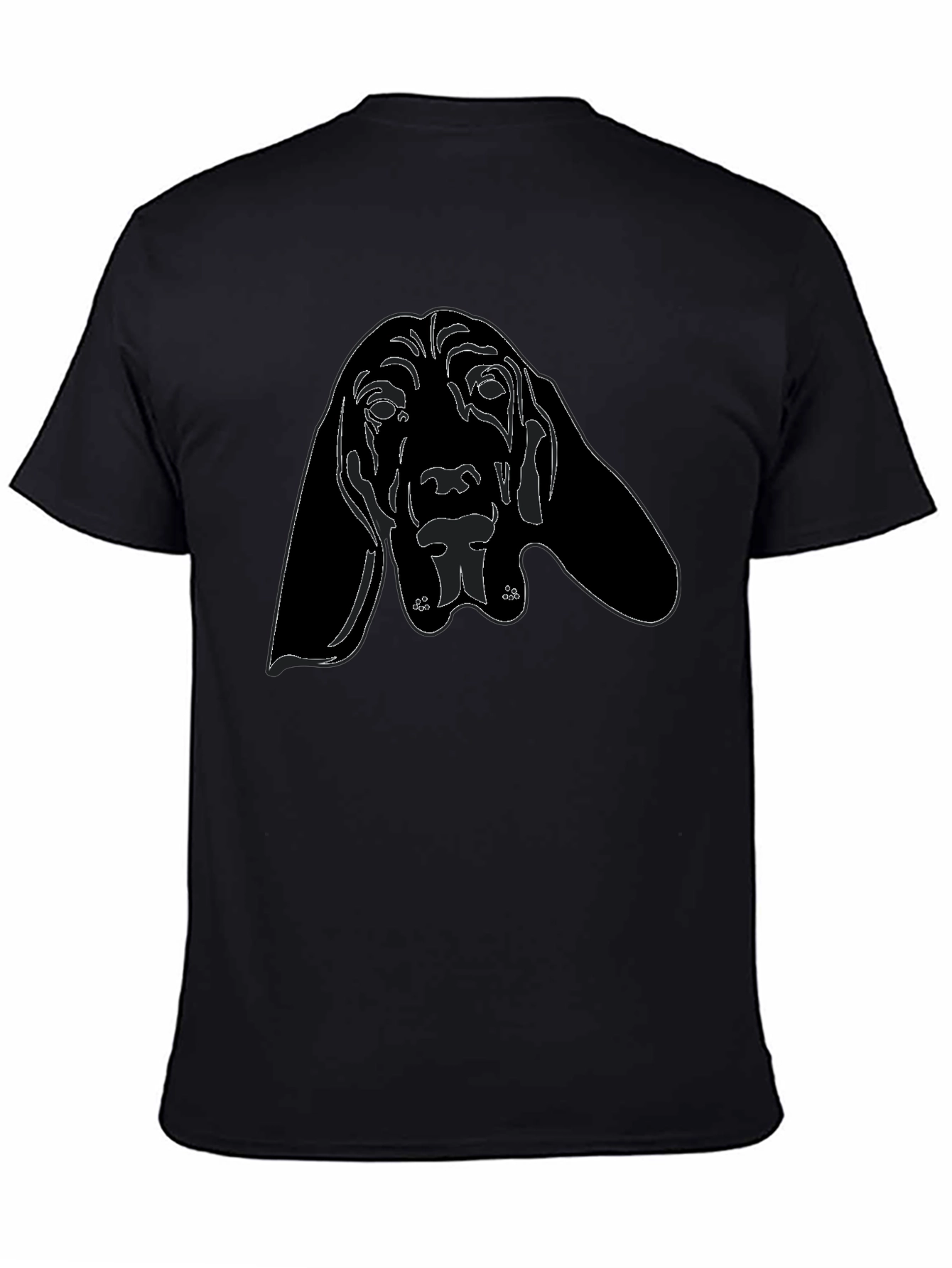 Dog Graphic T-Shirt - Black