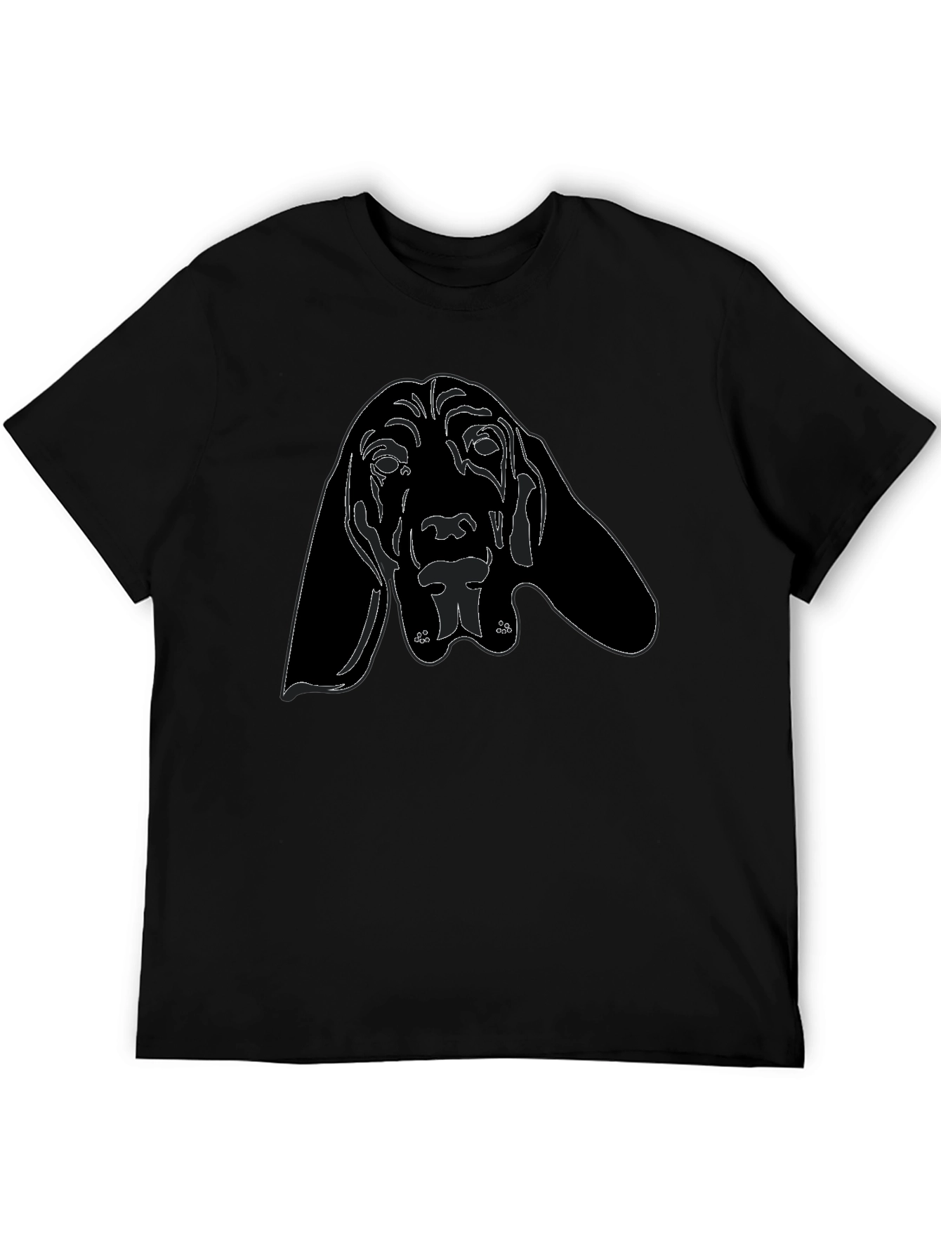 Dog Graphic T-Shirt - Black