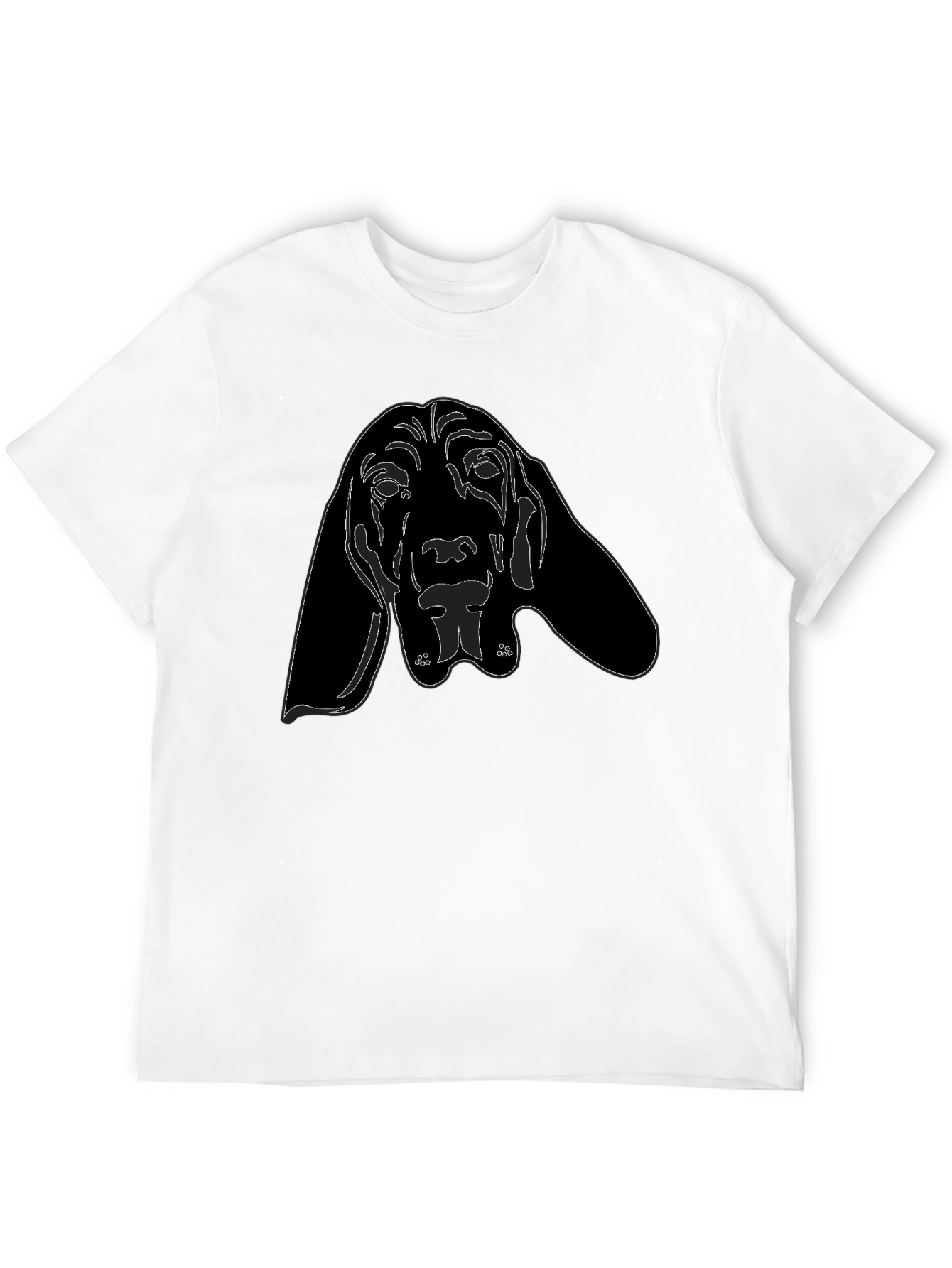 Dog Graphic T-Shirt - Black