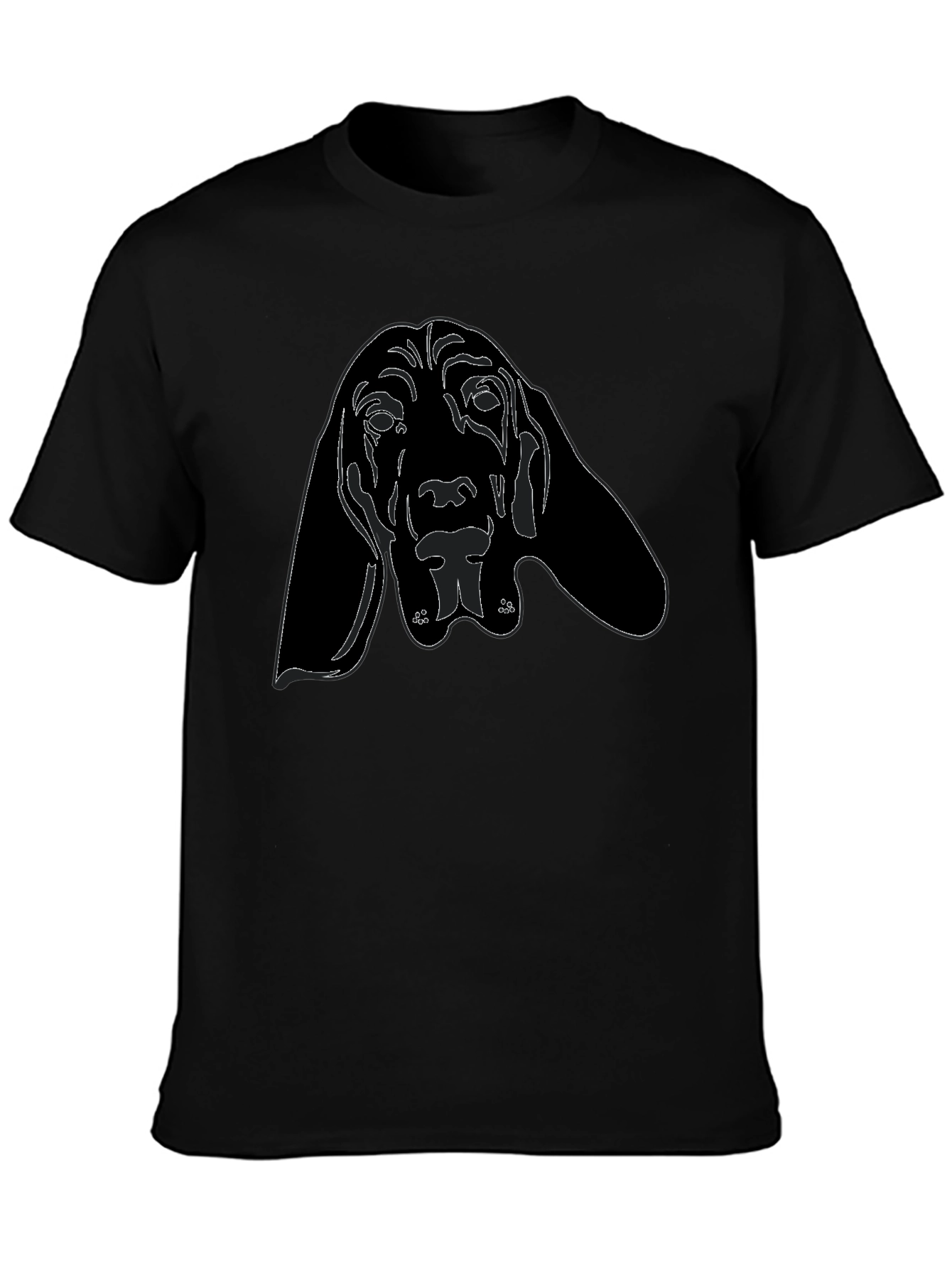 Dog Graphic T-Shirt - Black
