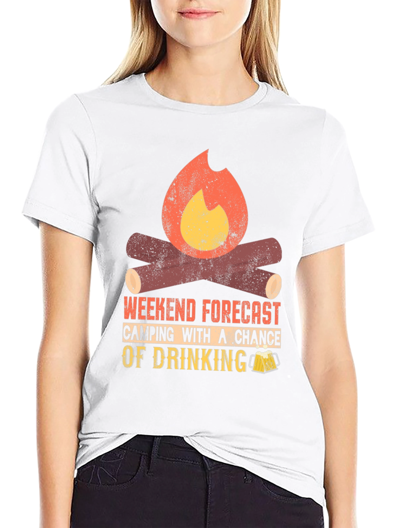 Camping & Drinking Forecast T-Shirt