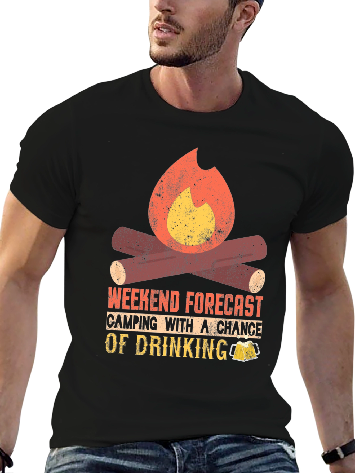 Camping & Drinking Forecast T-Shirt