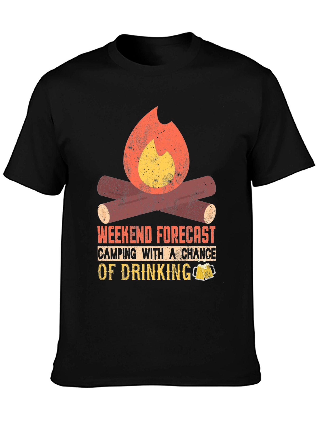 Camping & Drinking Forecast T-Shirt