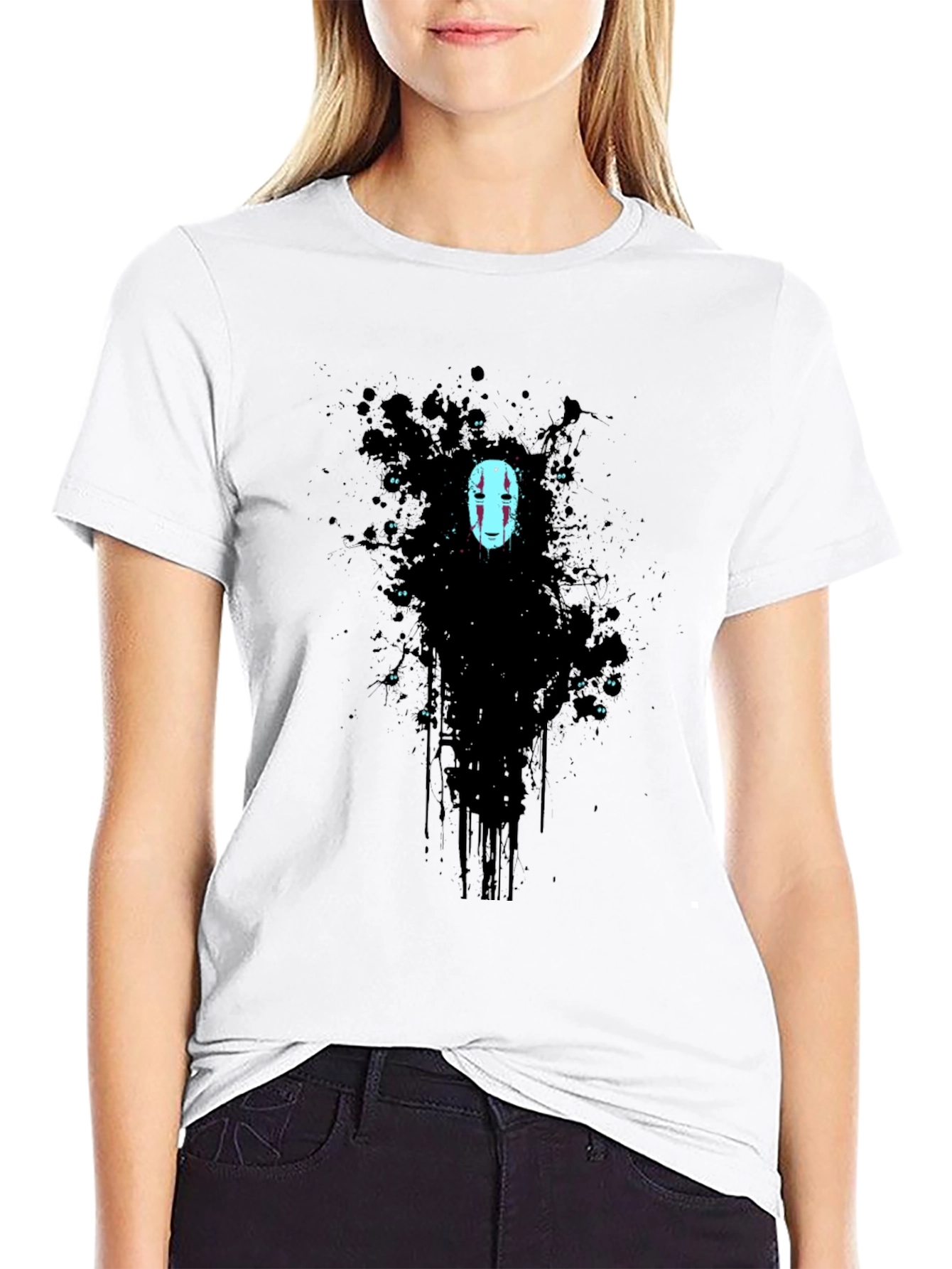 Spirited Away No-Face Black Graphic Tee