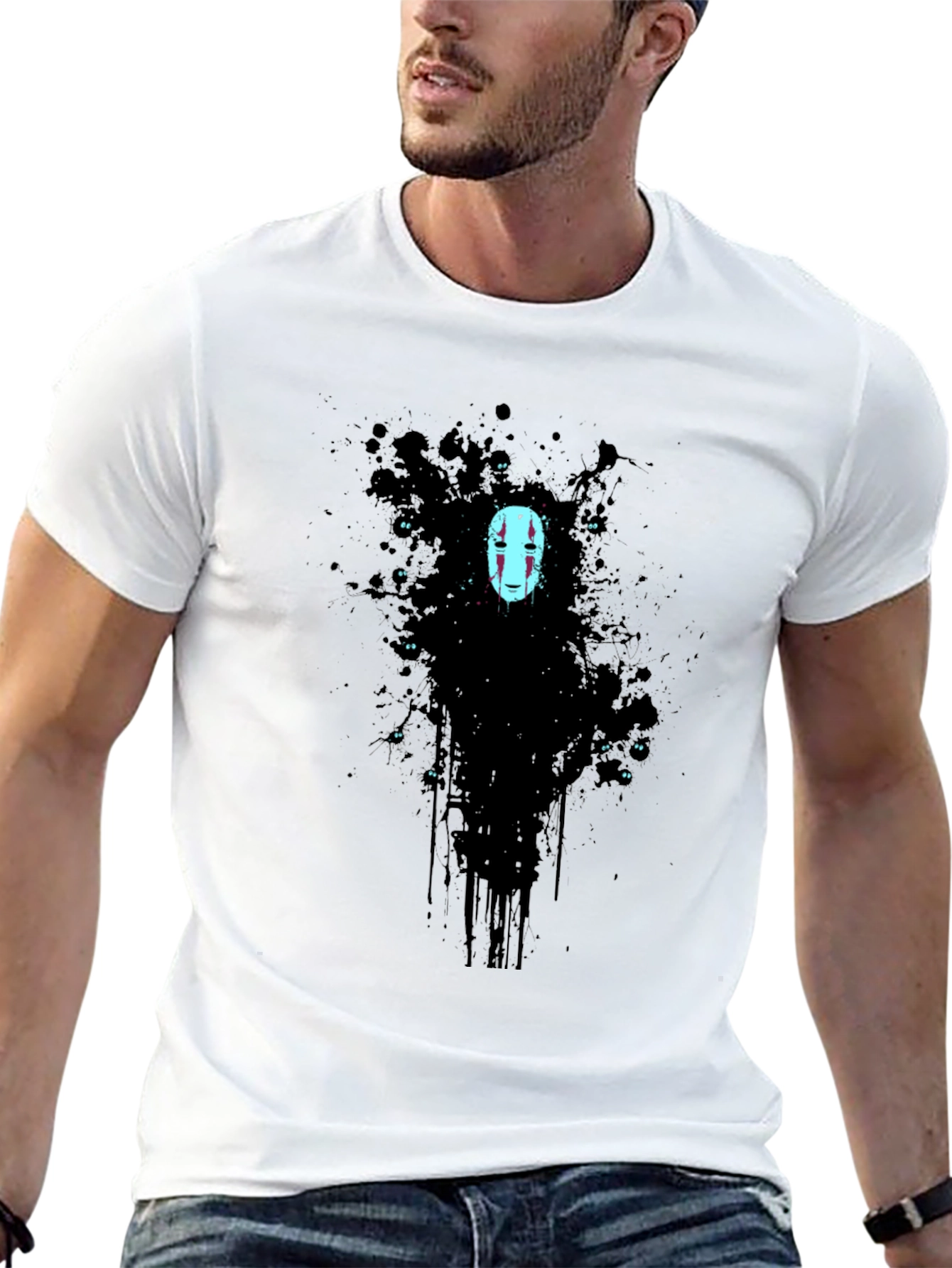Spirited Away No-Face Black Graphic Tee