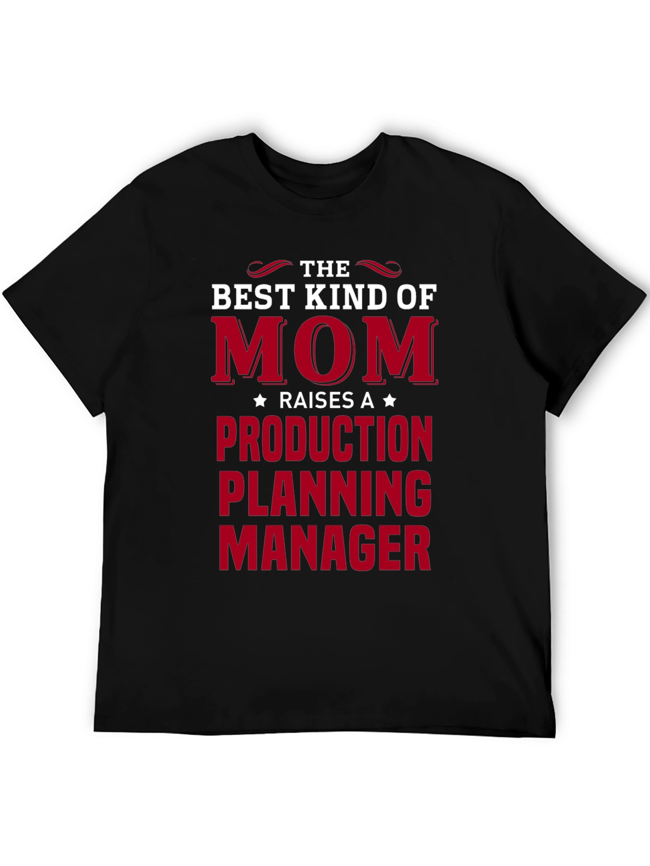 Best Kind of Mom Production Planning Manager Black T-Shirt