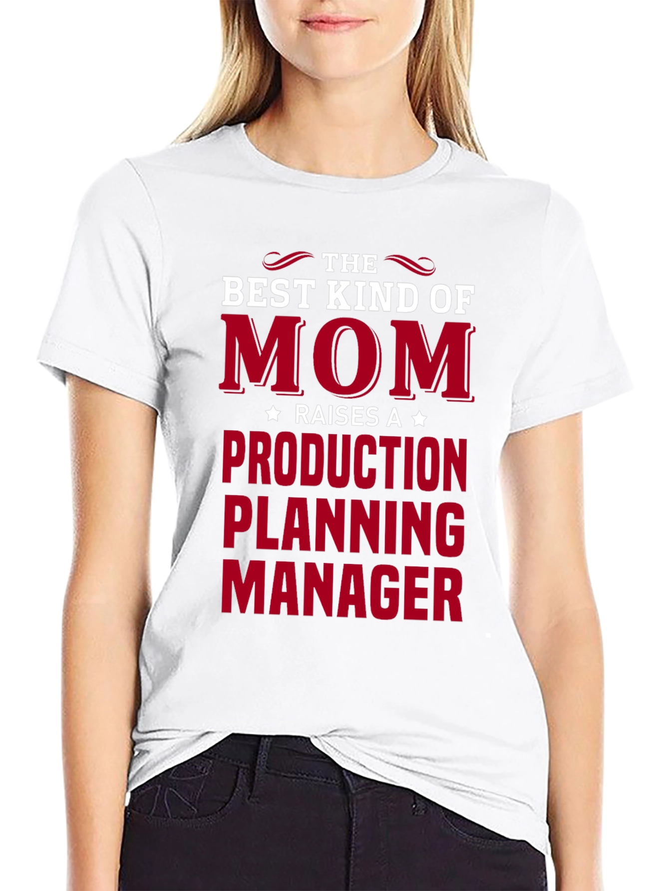 Best Kind of Mom Production Planning Manager Black T-Shirt