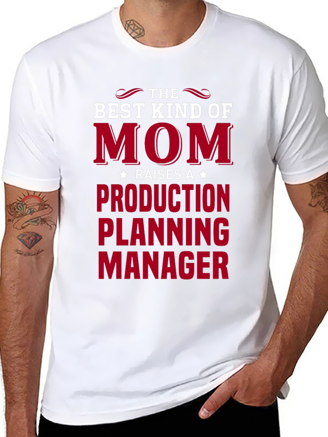 Best Kind of Mom Production Planning Manager Black T-Shirt