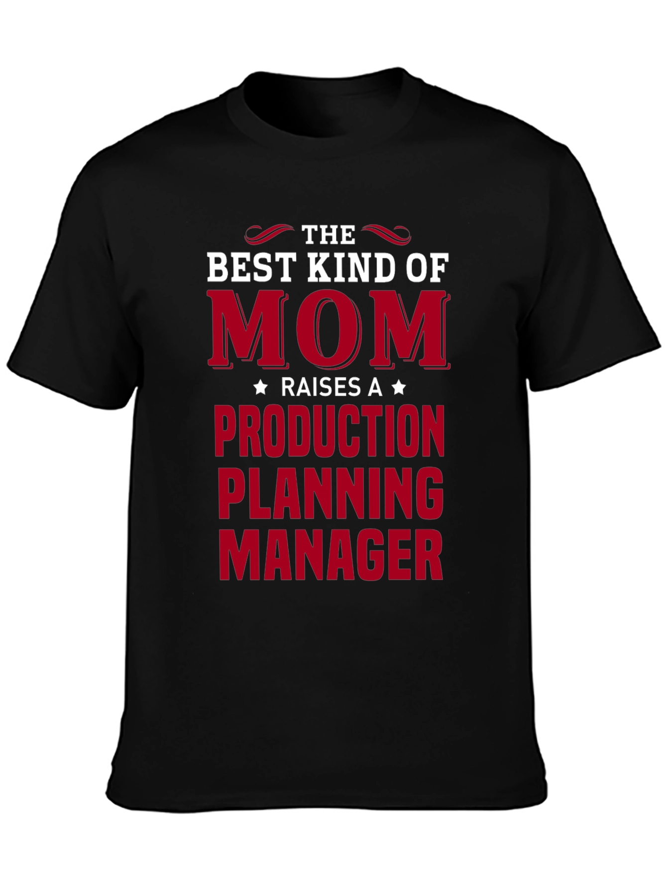 Best Kind of Mom Production Planning Manager Black T-Shirt