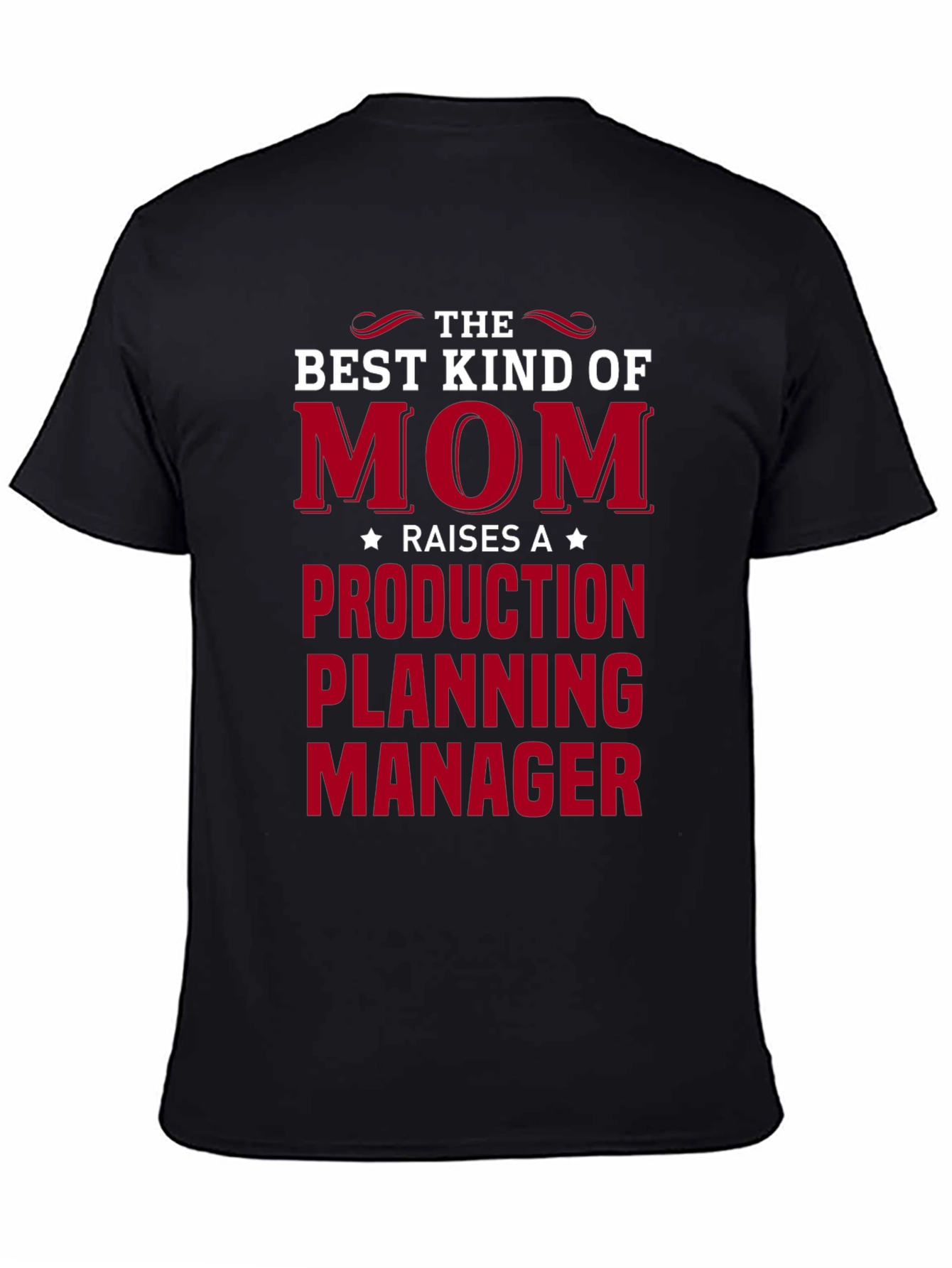 Best Kind of Mom Production Planning Manager Black T-Shirt