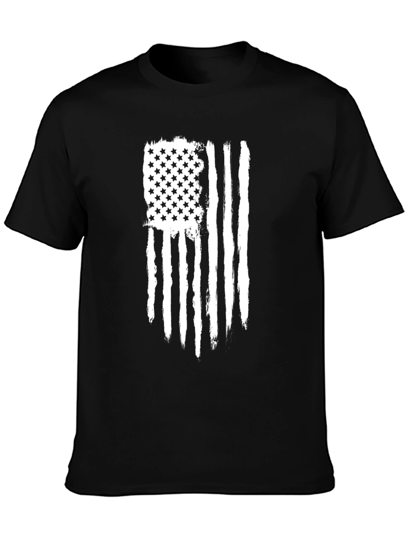 Distressed American Flag Graphic Tee - Patriotic Style