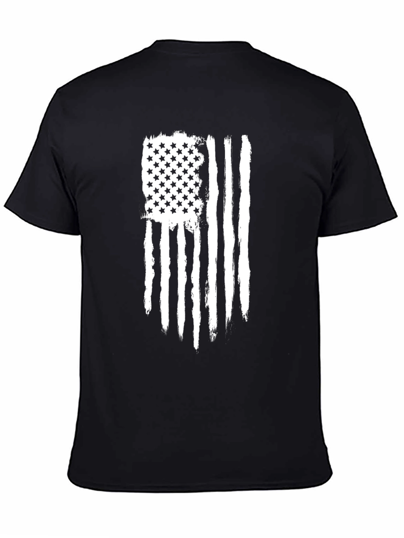 Distressed American Flag Graphic Tee - Patriotic Style