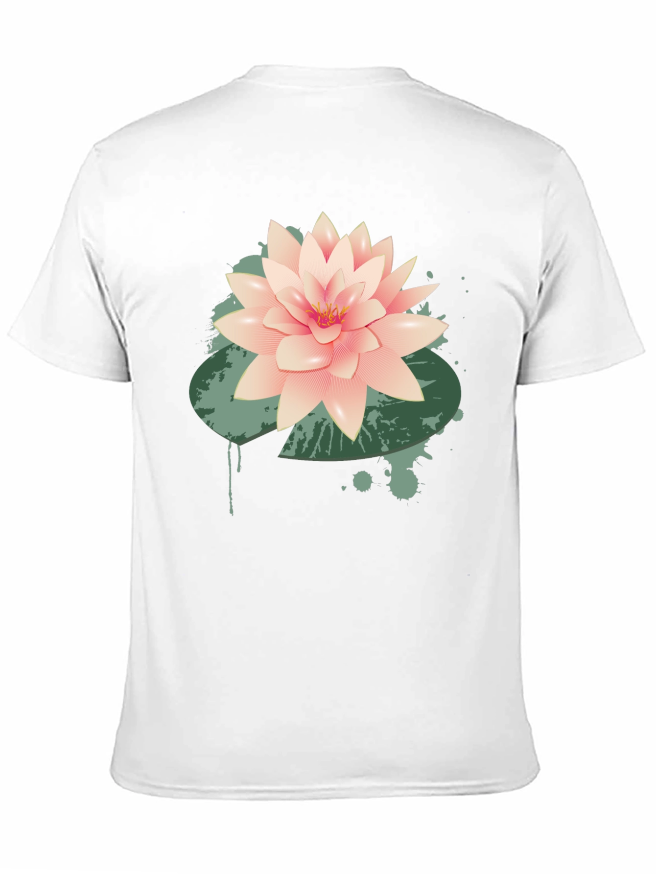 Lotus Flower Graphic Tee - Stylish Black T-Shirt
