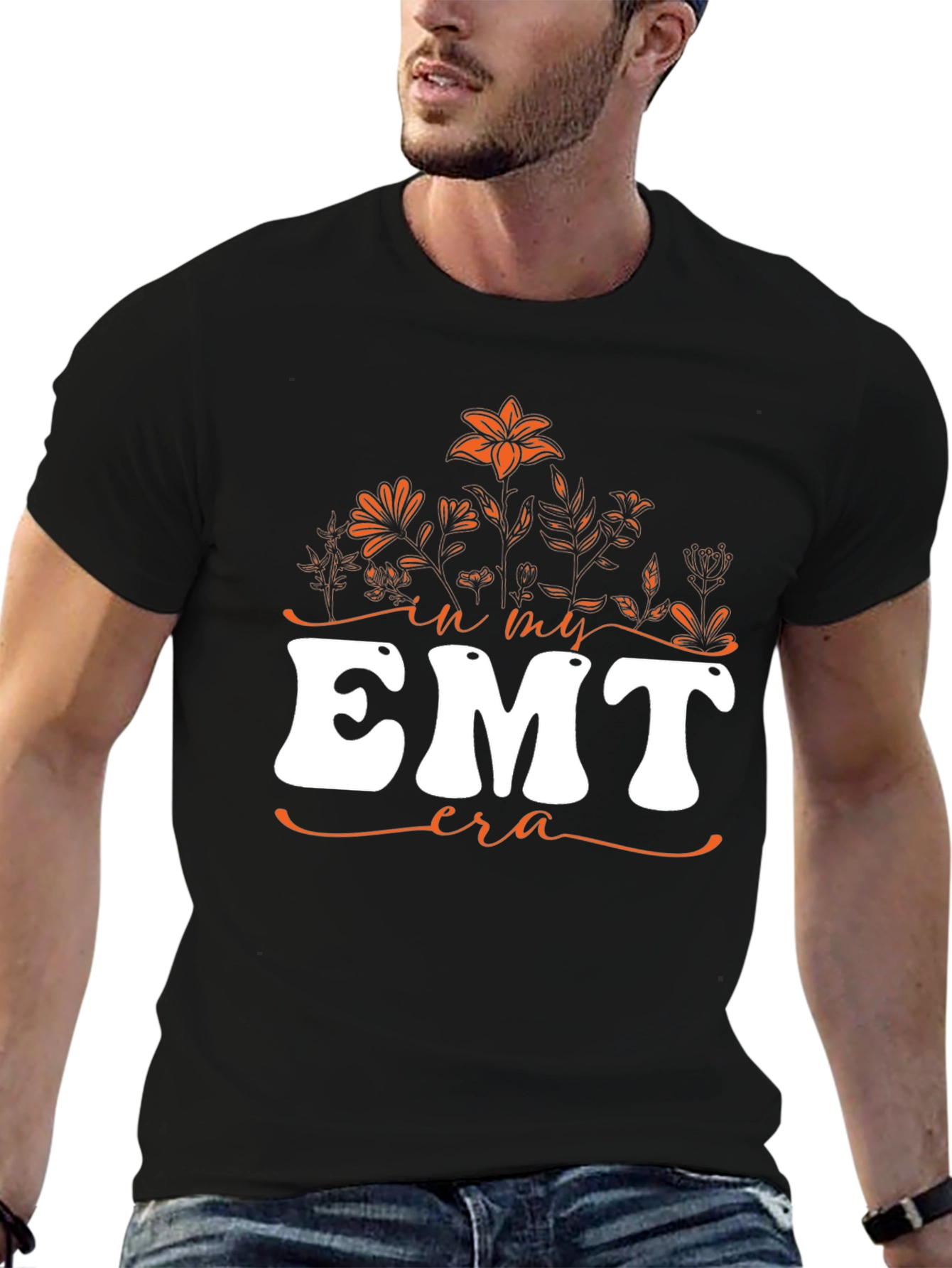In My EMT Era T-Shirt - Floral Design