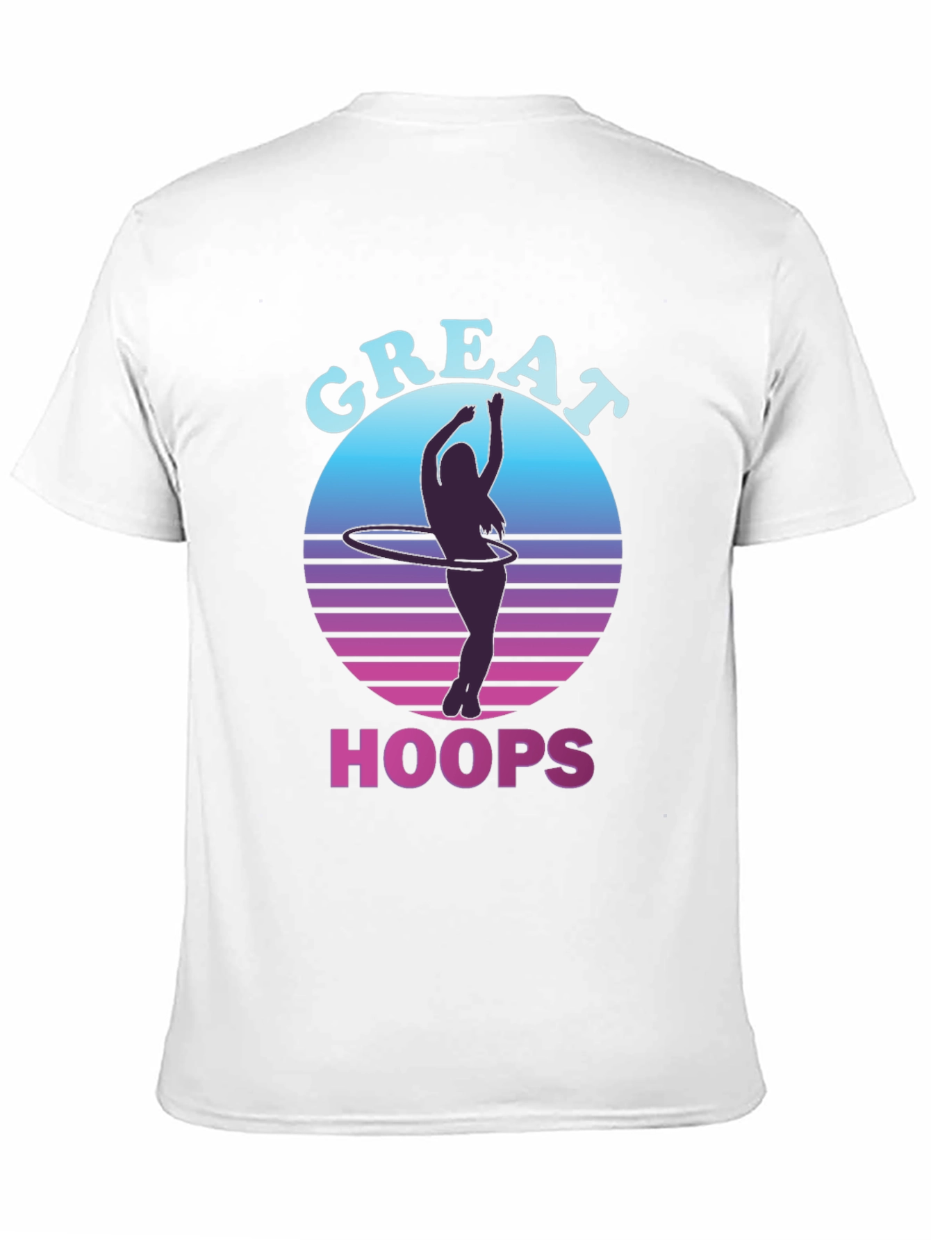 Great Hoops T-Shirt - Retro Hula Hoop Design