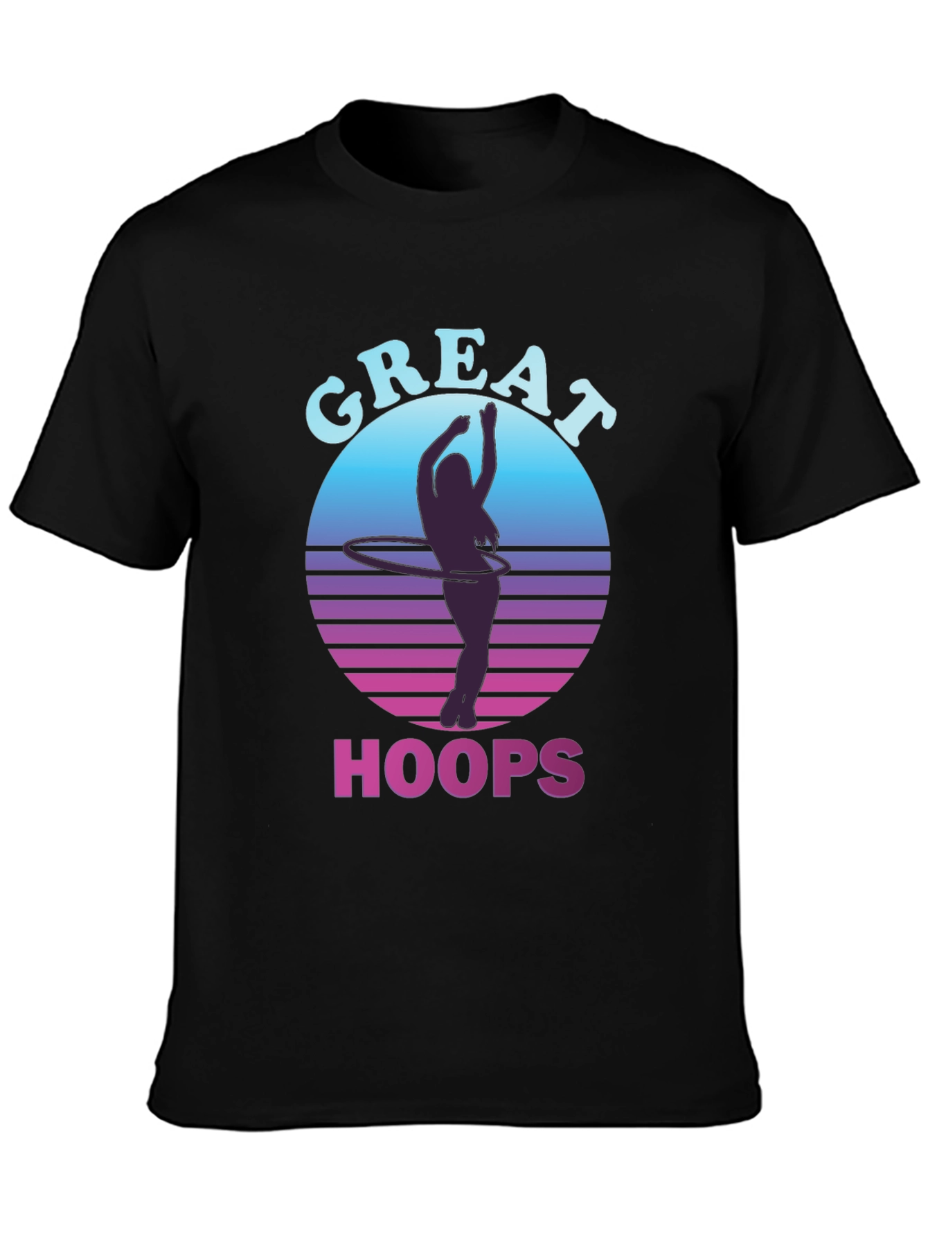 Great Hoops T-Shirt - Retro Hula Hoop Design
