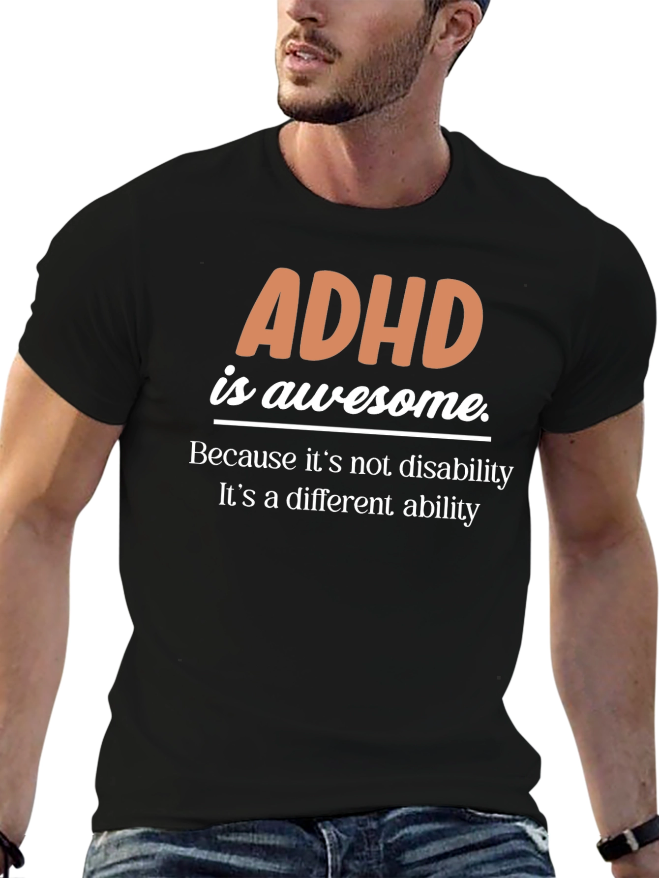 ADHD is Awesome T-Shirt - Unique Ability Awareness Tee