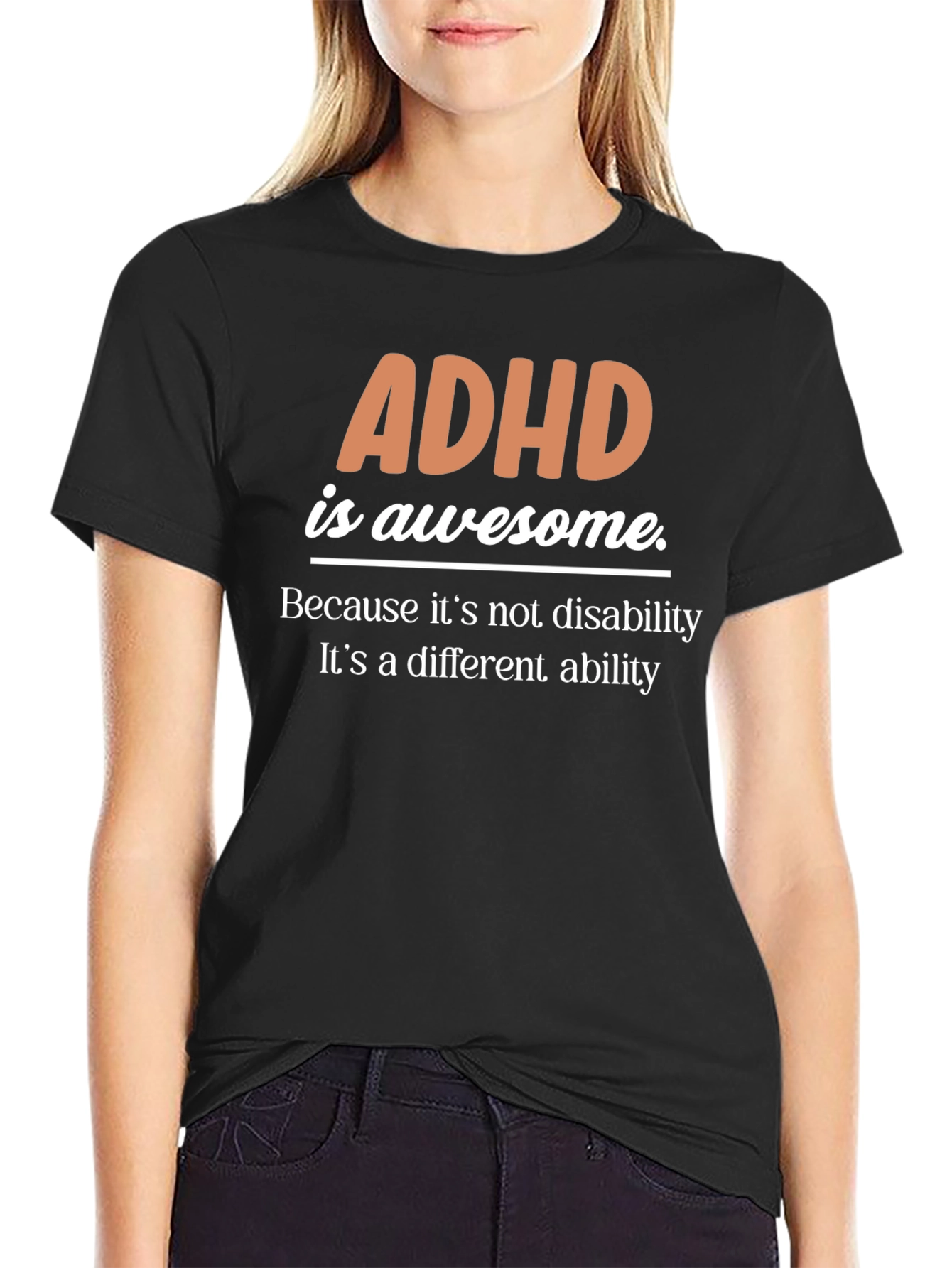 ADHD is Awesome T-Shirt - Unique Ability Awareness Tee