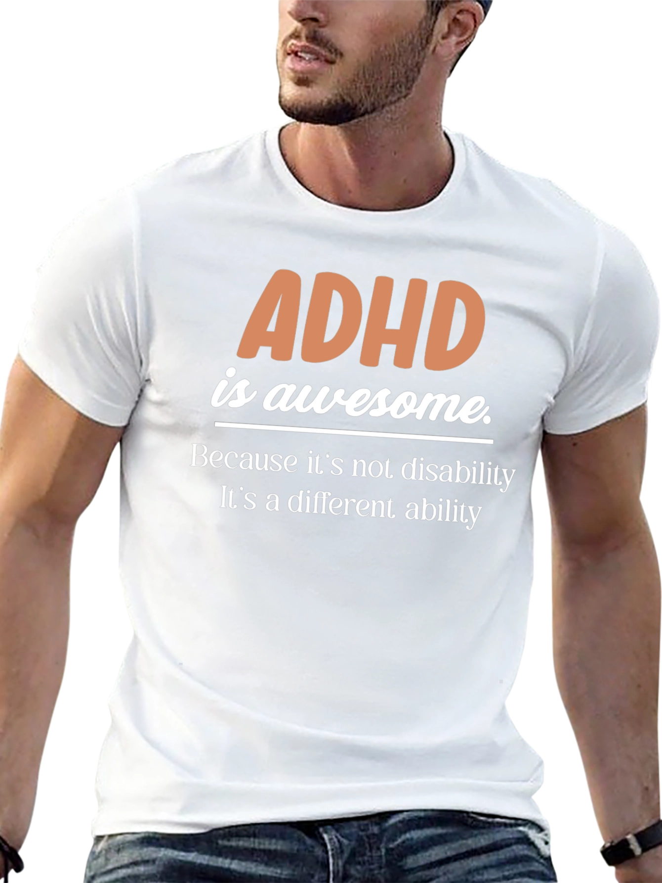 ADHD is Awesome T-Shirt - Unique Ability Awareness Tee