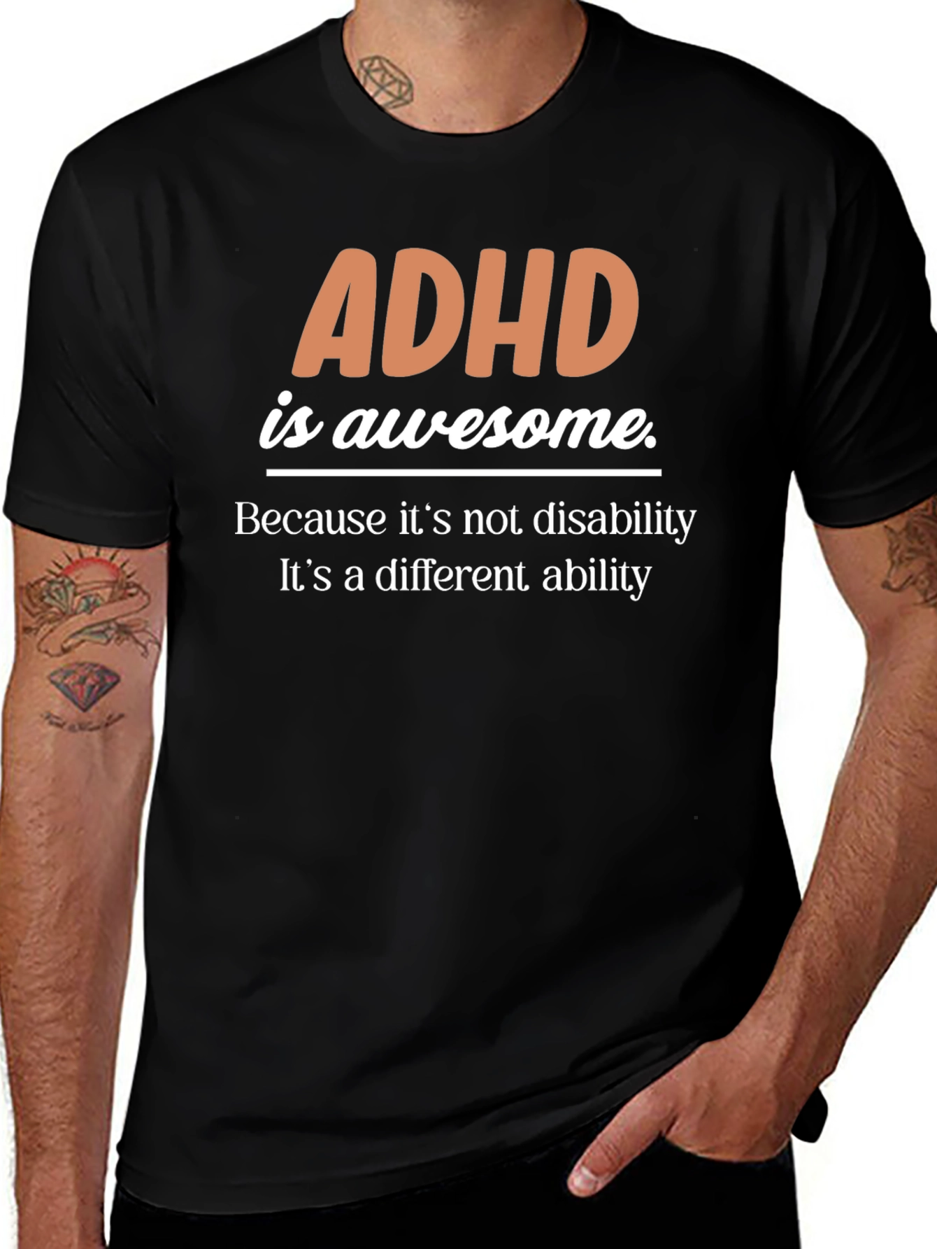 ADHD is Awesome T-Shirt - Unique Ability Awareness Tee