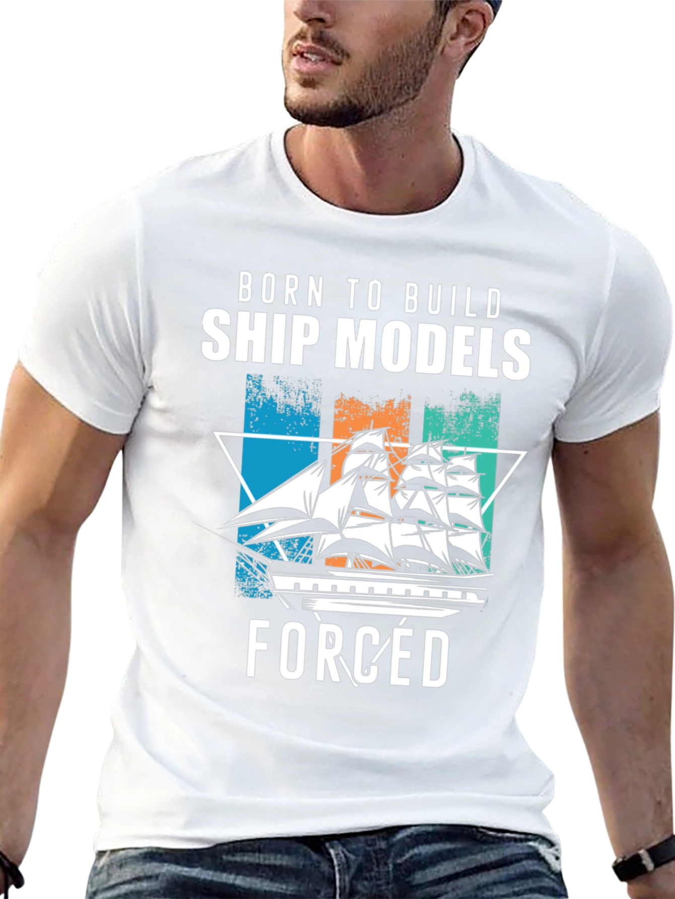 Born to Build Ship Models T-Shirt