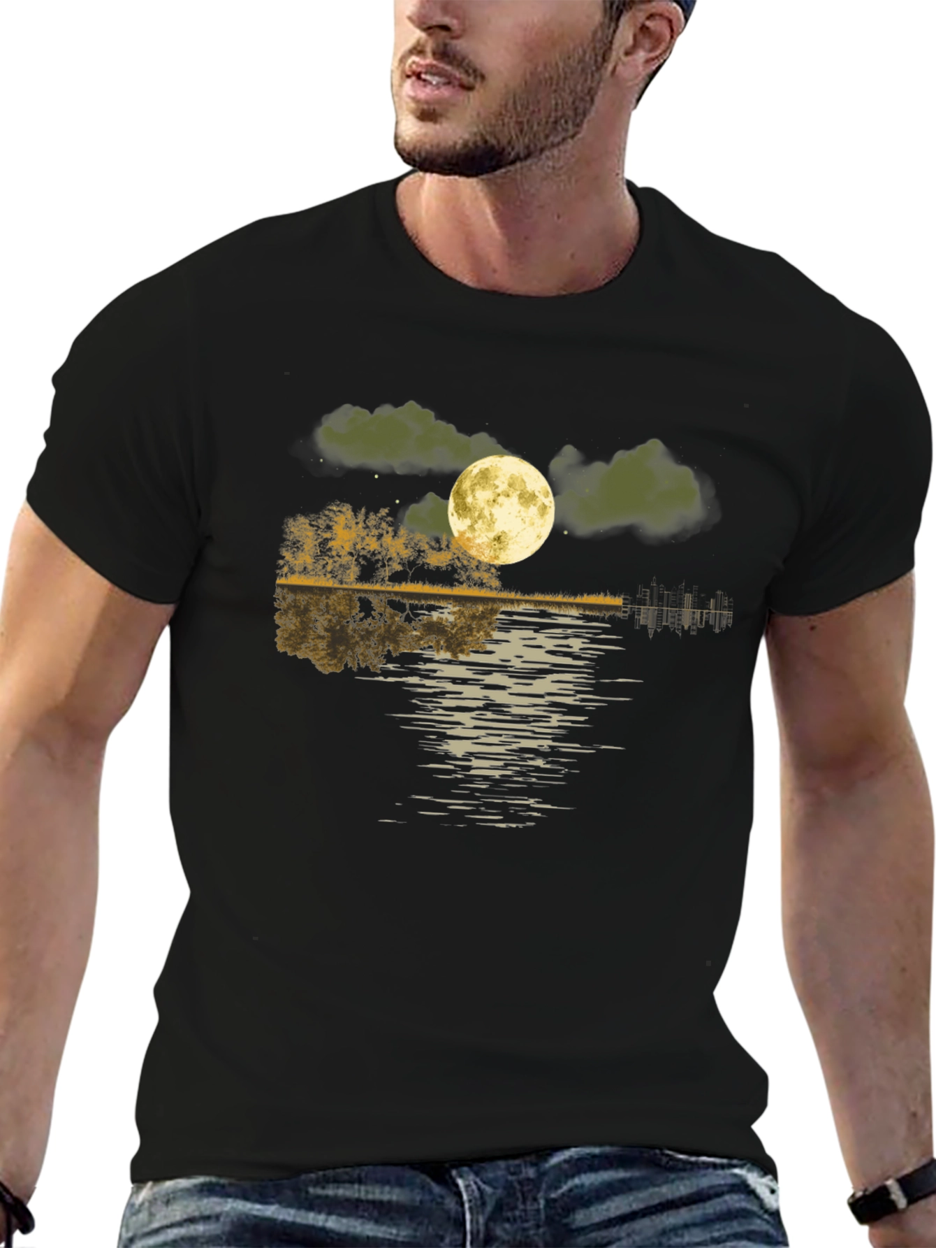 Moonlit Lake Graphic T-Shirt