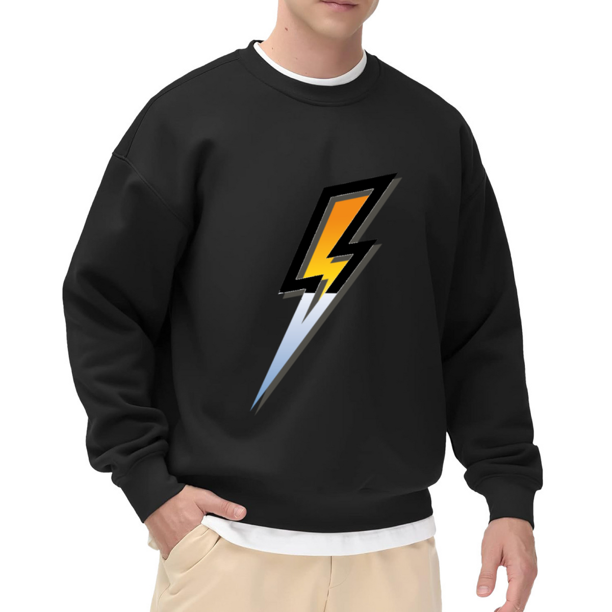 Lightning Bolt Electric Graphic ԲÁìÎÀÒÂ - Unique Design Pullover Sweatshirt