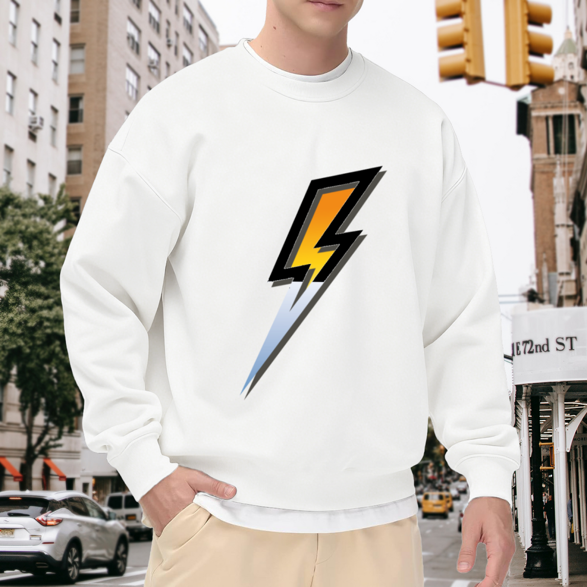 Lightning Bolt Electric Graphic ԲÁìÎÀÒÂ - Unique Design Pullover Sweatshirt