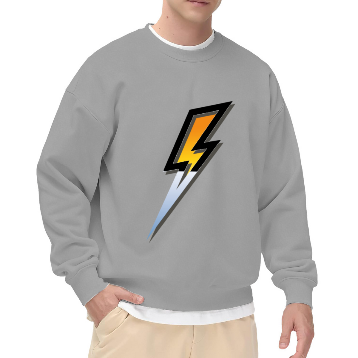 Lightning Bolt Electric Graphic ԲÁìÎÀÒÂ - Unique Design Pullover Sweatshirt