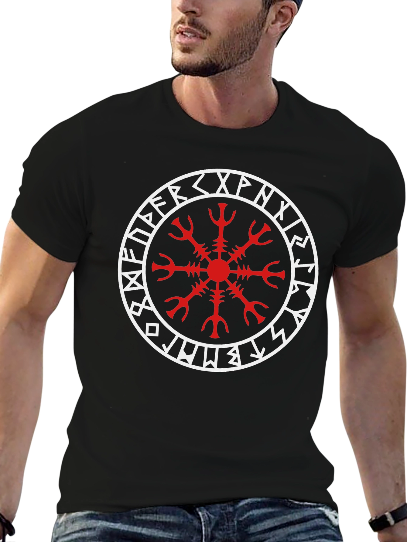 Helm of Awe Viking T-Shirt - Black