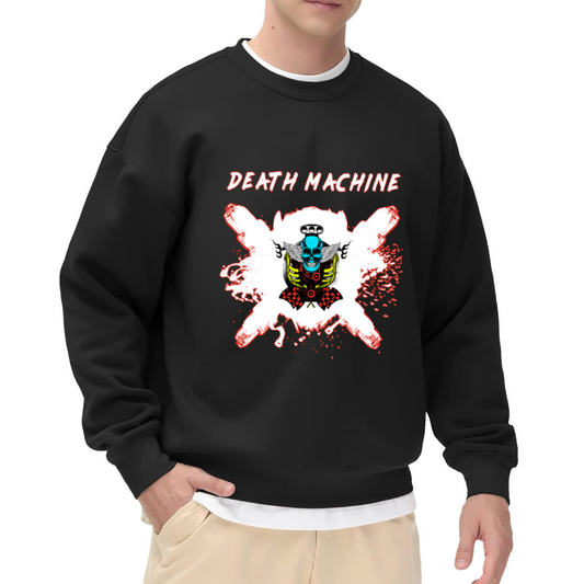 DEATH MACHINE - Gothic Skull Heavy Metal Graphic ԲÁìÎÀÒÂ | Unisex Pullover Sweatshirt
