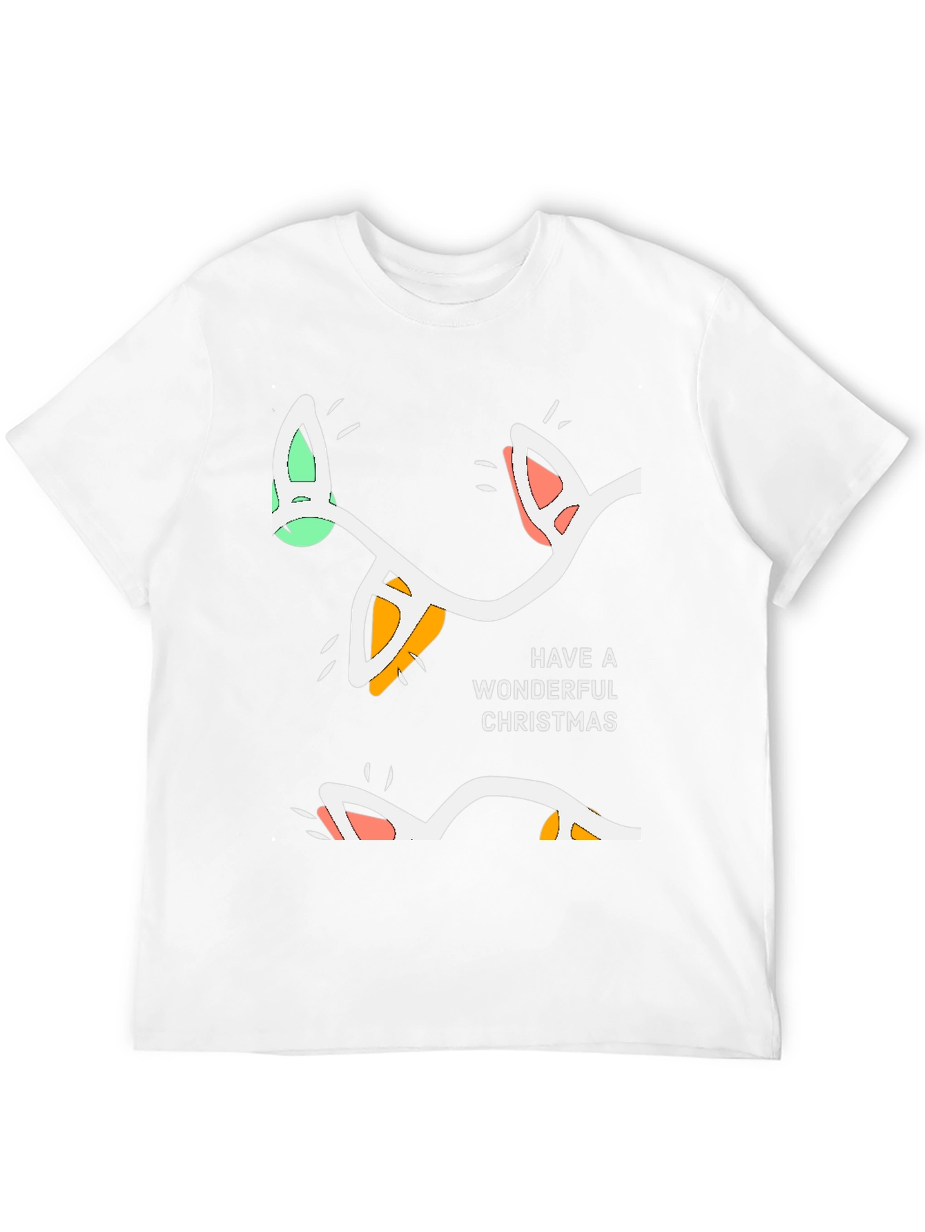 Wonderful Christmas Lights Graphic Tee - Holiday Cheer