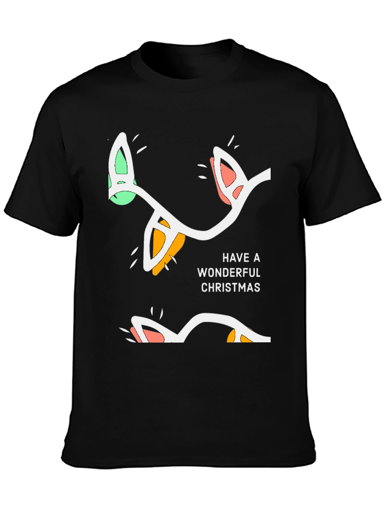 Wonderful Christmas Lights Graphic Tee - Holiday Cheer