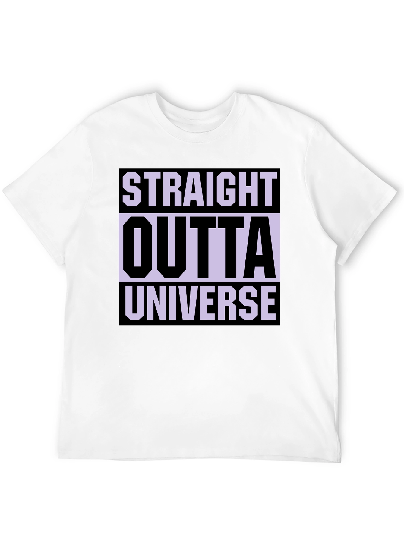 Straight Outta Universe Graphic Tee - Black