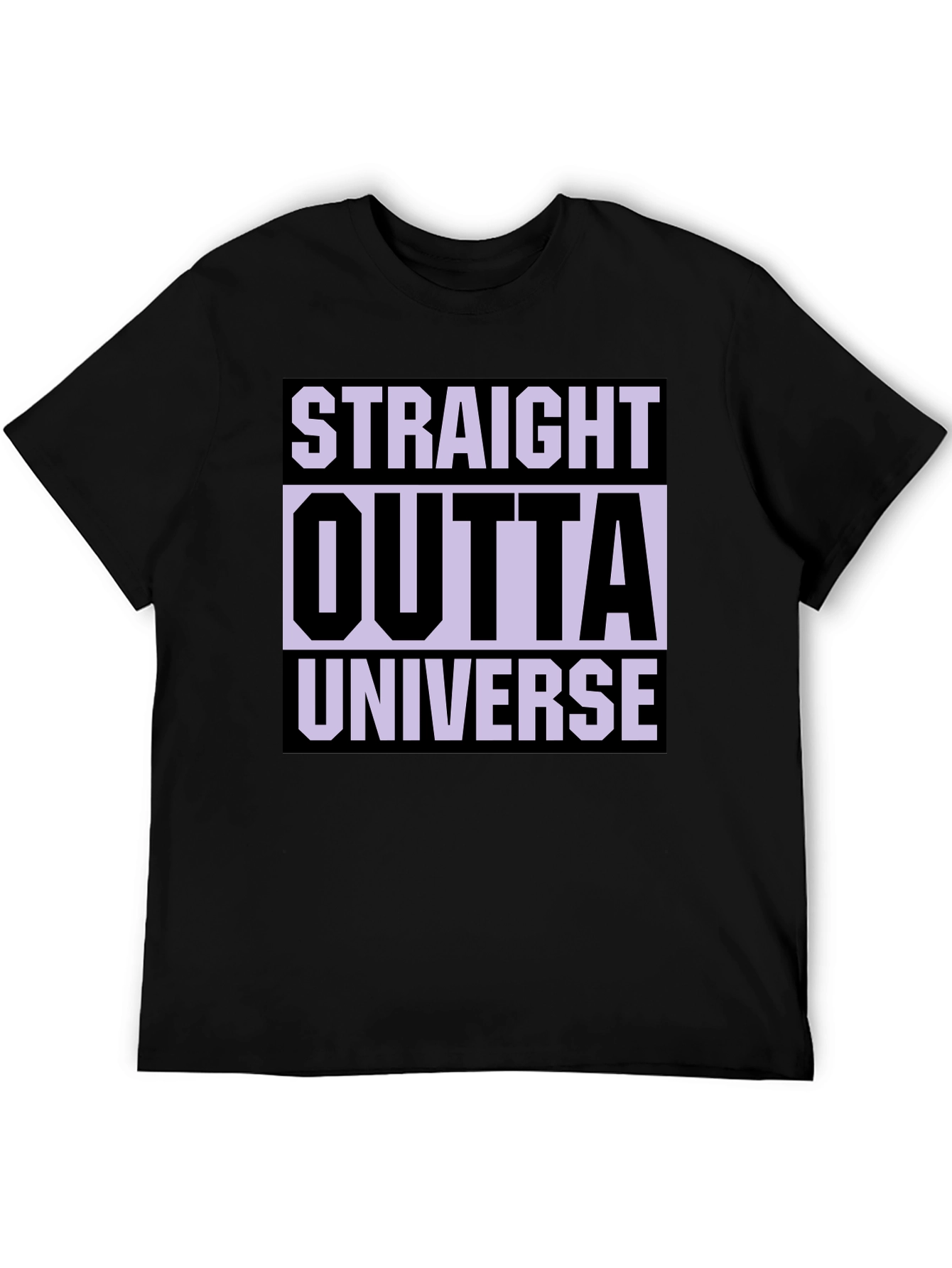 Straight Outta Universe Graphic Tee - Black
