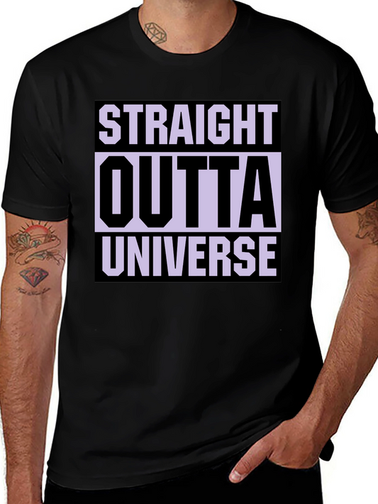 Straight Outta Universe Graphic Tee - Black