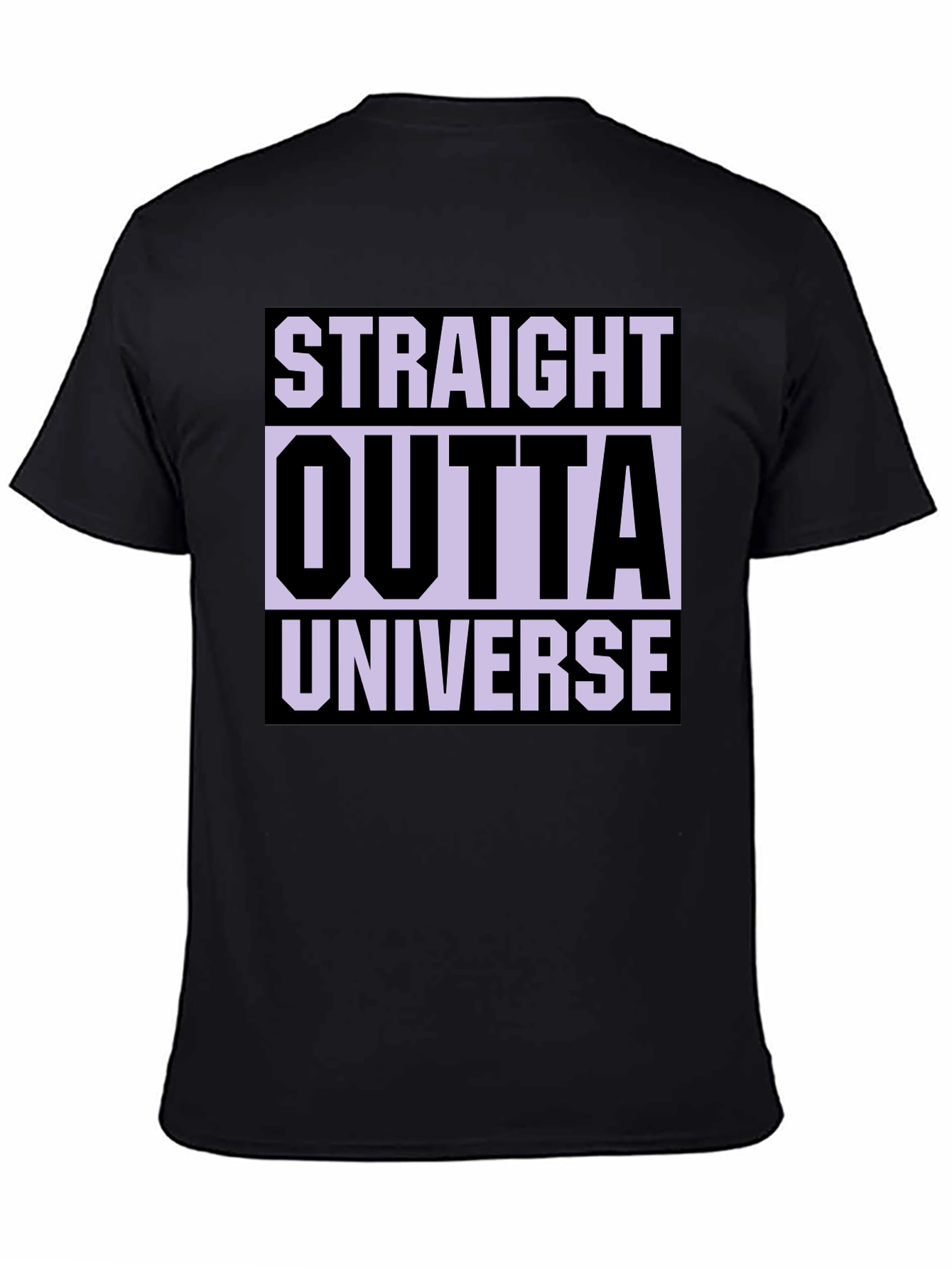 Straight Outta Universe Graphic Tee - Black