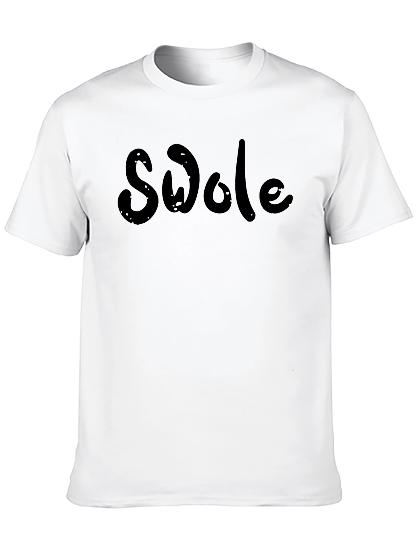 Swole Black Cotton T-Shirt - Gym Fitness Apparel