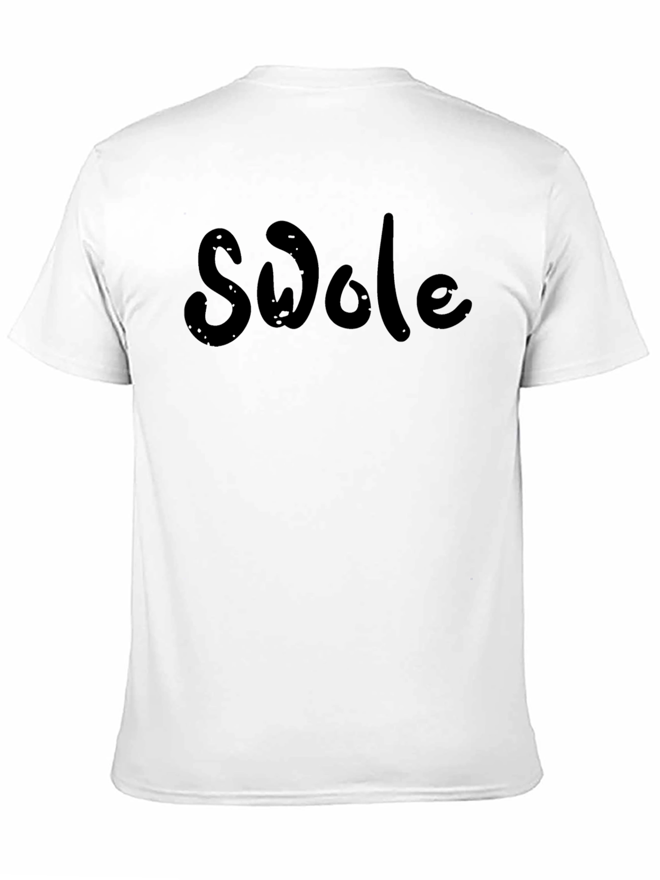Swole Black Cotton T-Shirt - Gym Fitness Apparel
