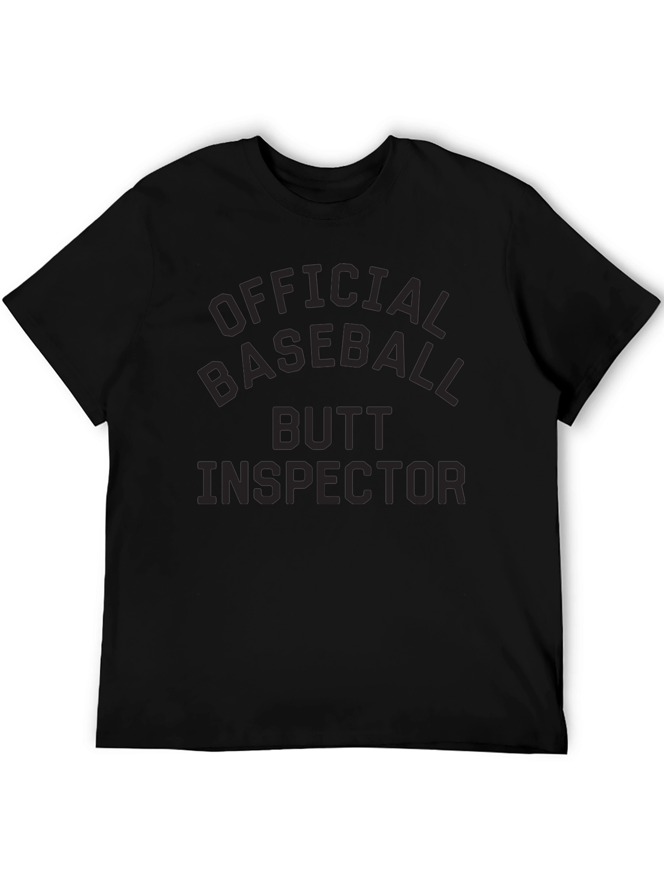 Official Baseball Butt Inspector T-Shirt - Novelty Tee