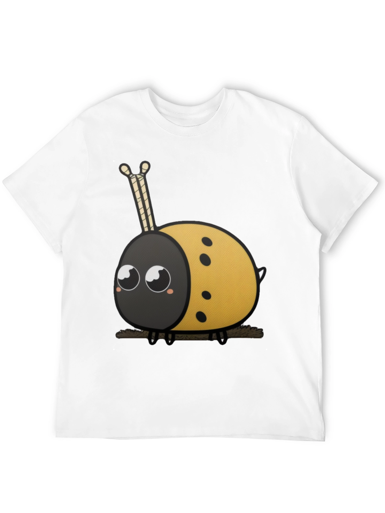 Cute Ladybug Cartoon Graphic T-Shirt