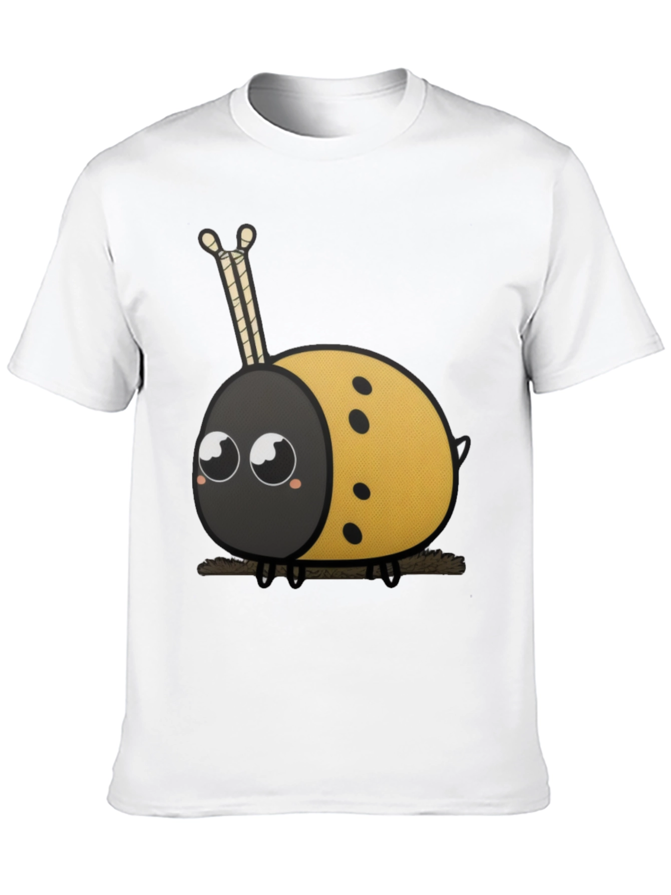 Cute Ladybug Cartoon Graphic T-Shirt