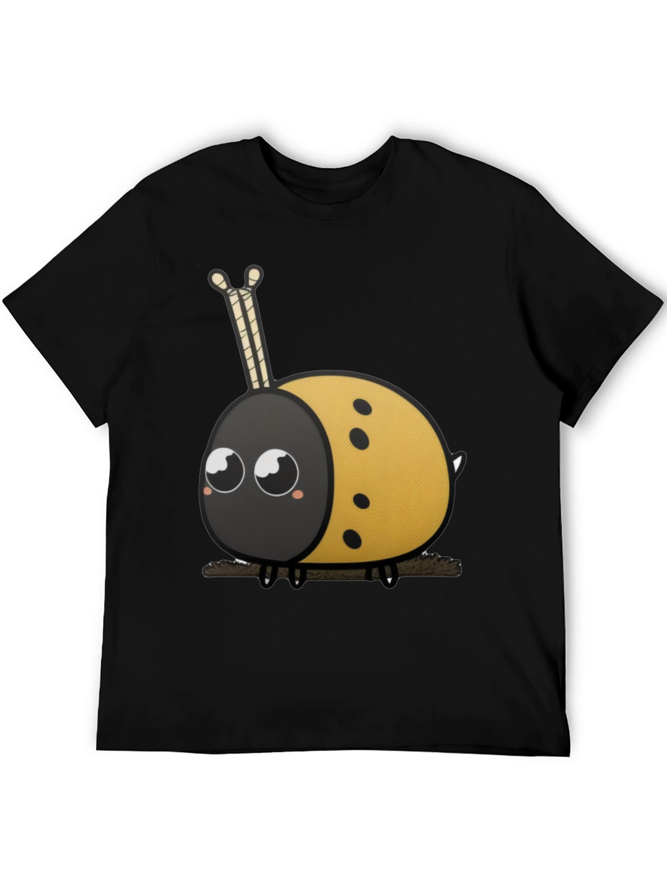 Cute Ladybug Cartoon Graphic T-Shirt