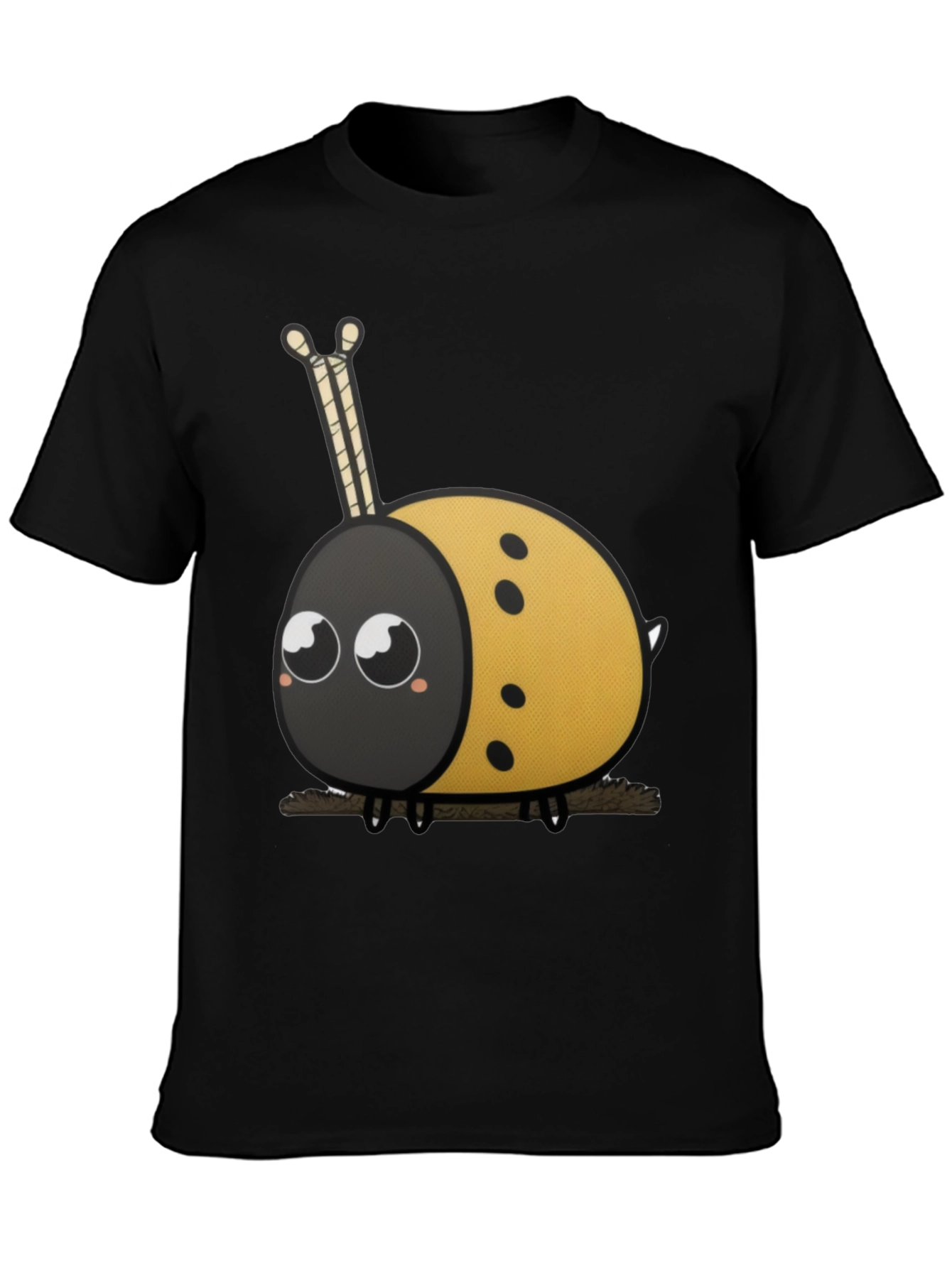 Cute Ladybug Cartoon Graphic T-Shirt