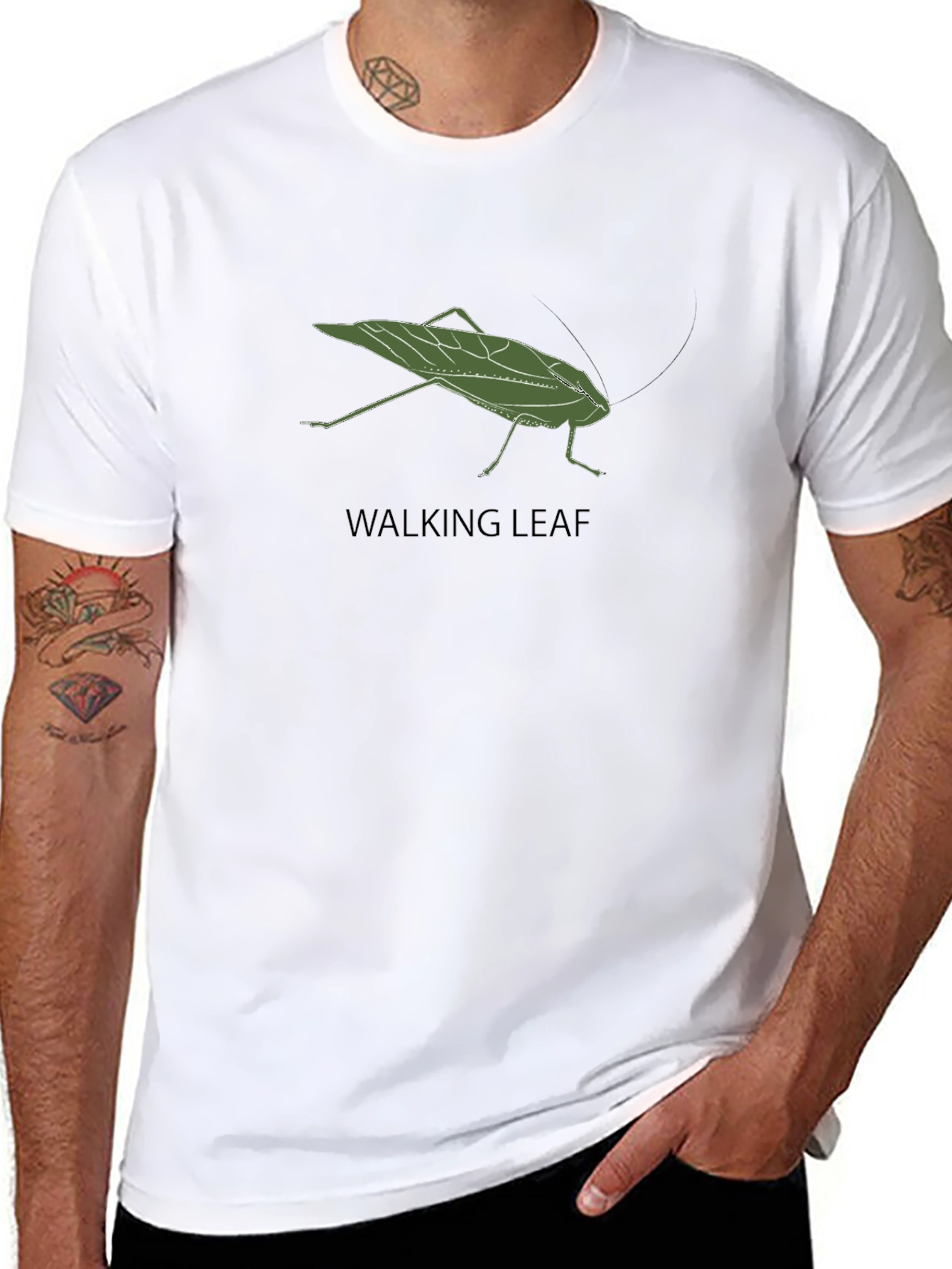 Walking Leaf Graphic Tee - Nature Inspired Design