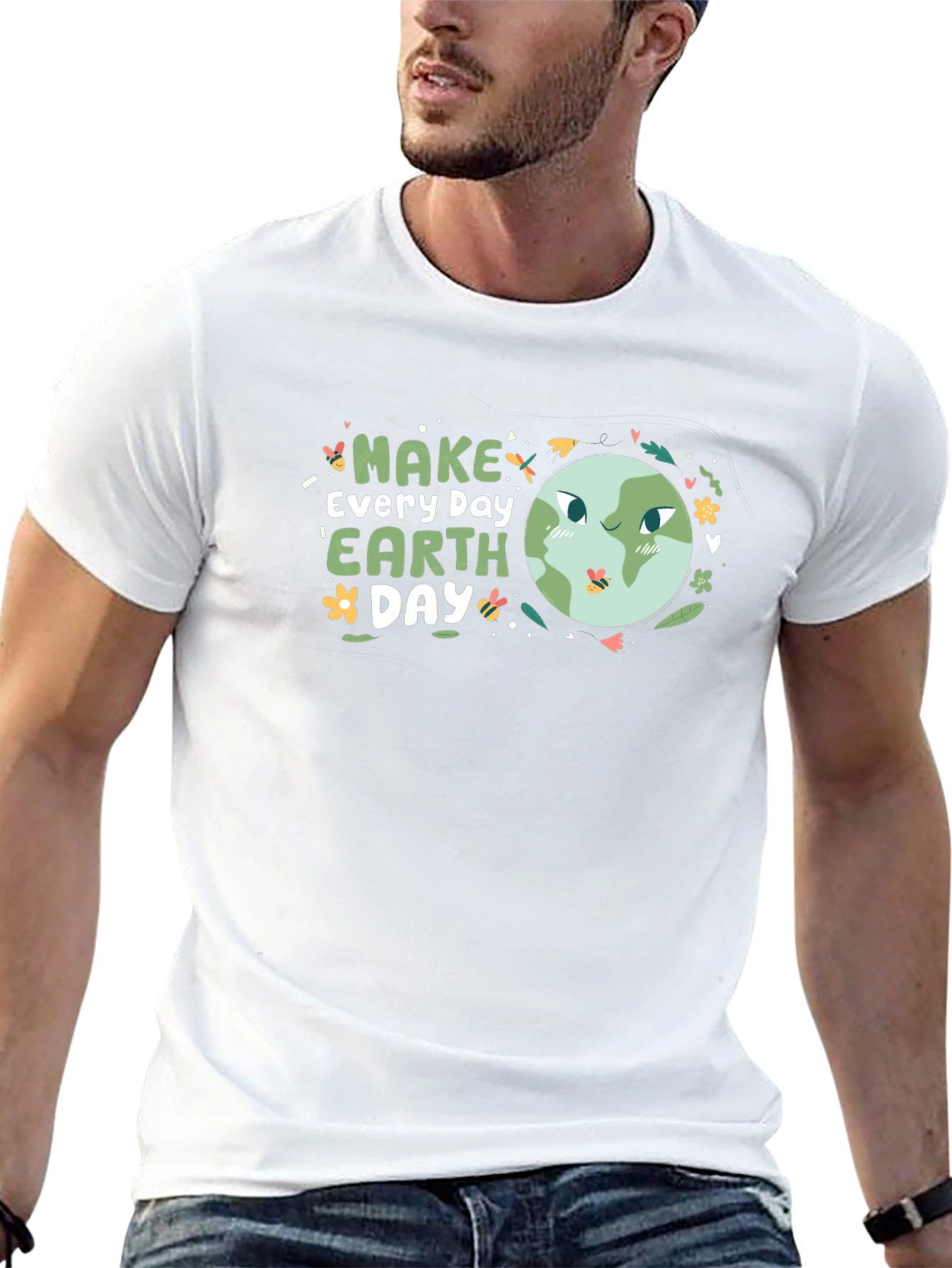 Earth Day T-Shirt - Black Graphic Tee