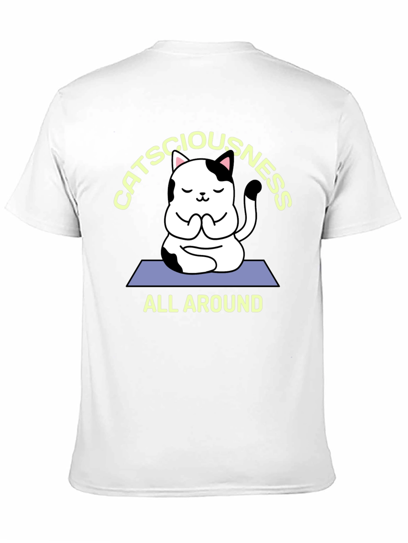 Catsciousness T-Shirt - Meditation Cat Tee