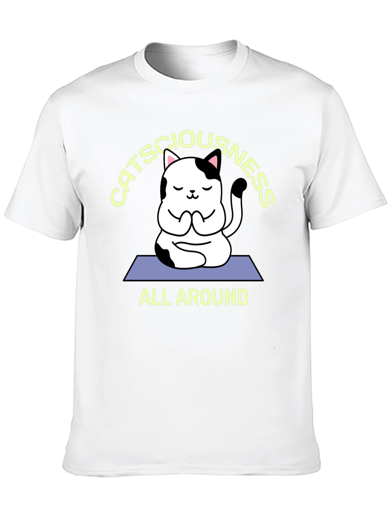 Catsciousness T-Shirt - Meditation Cat Tee